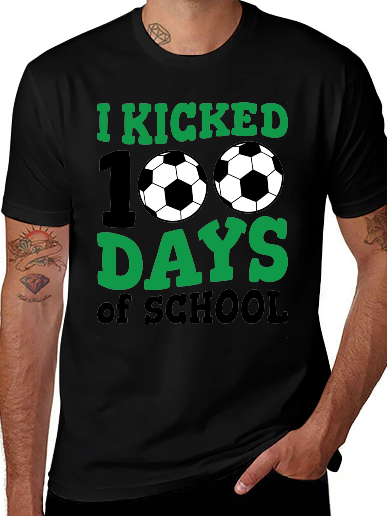 Variant 16 of I Kicked 100 Days of School Soccer T-Shirt