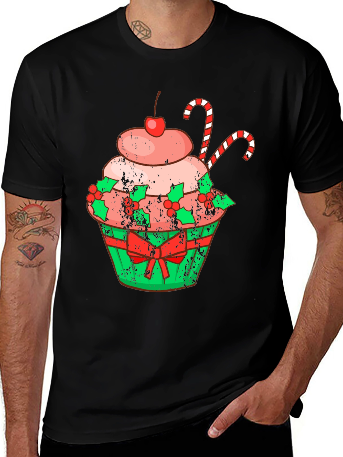 Festive Christmas Cupcake T-Shirt