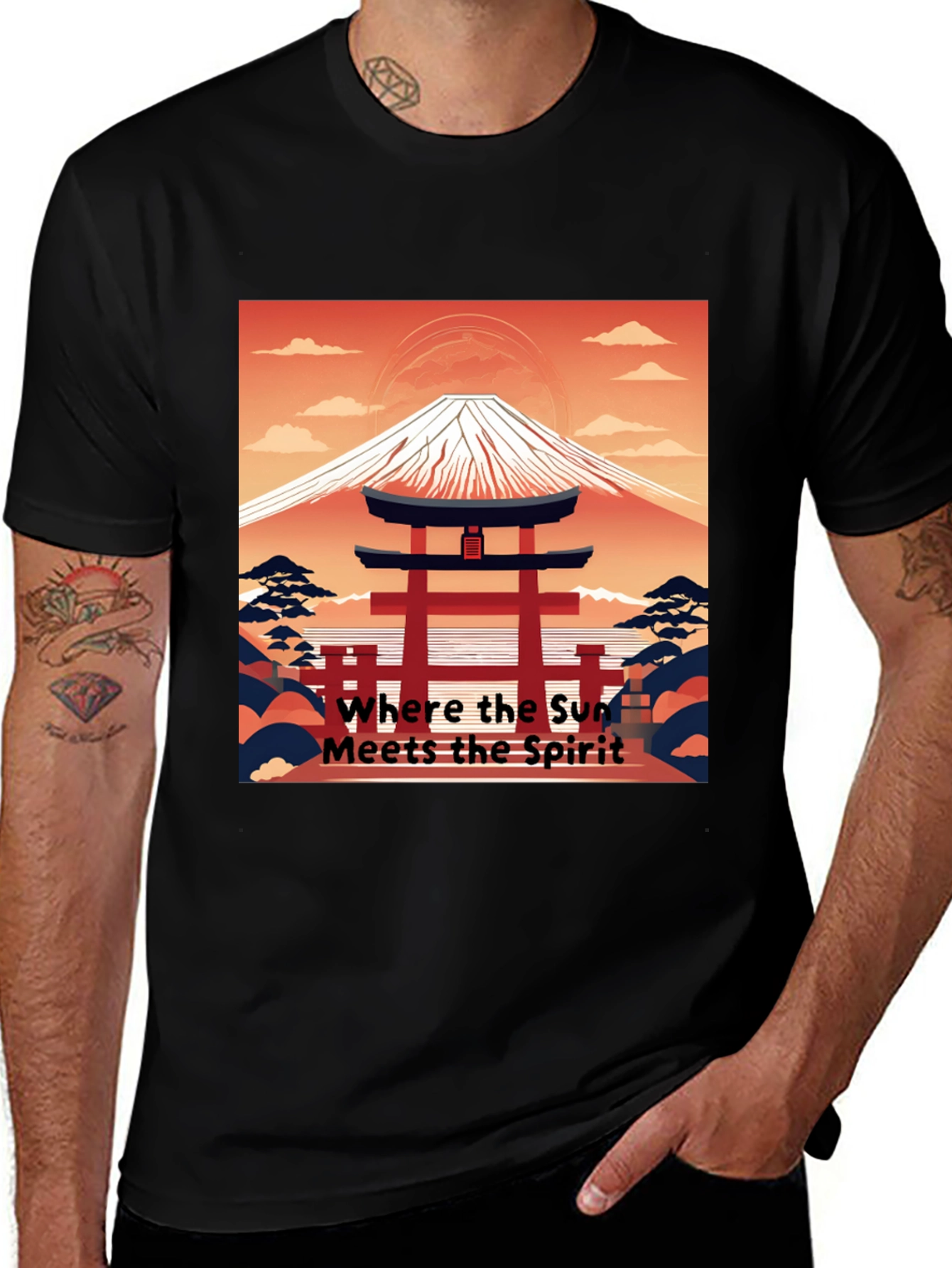 Japanese Mt. Fuji Graphic Tee