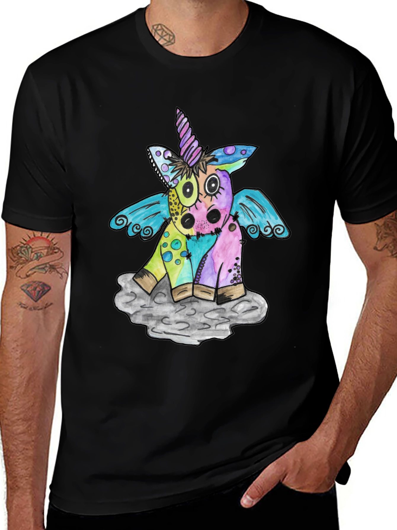 Variant 20 of Quirky Unicorn Graphic Tee - Unisex