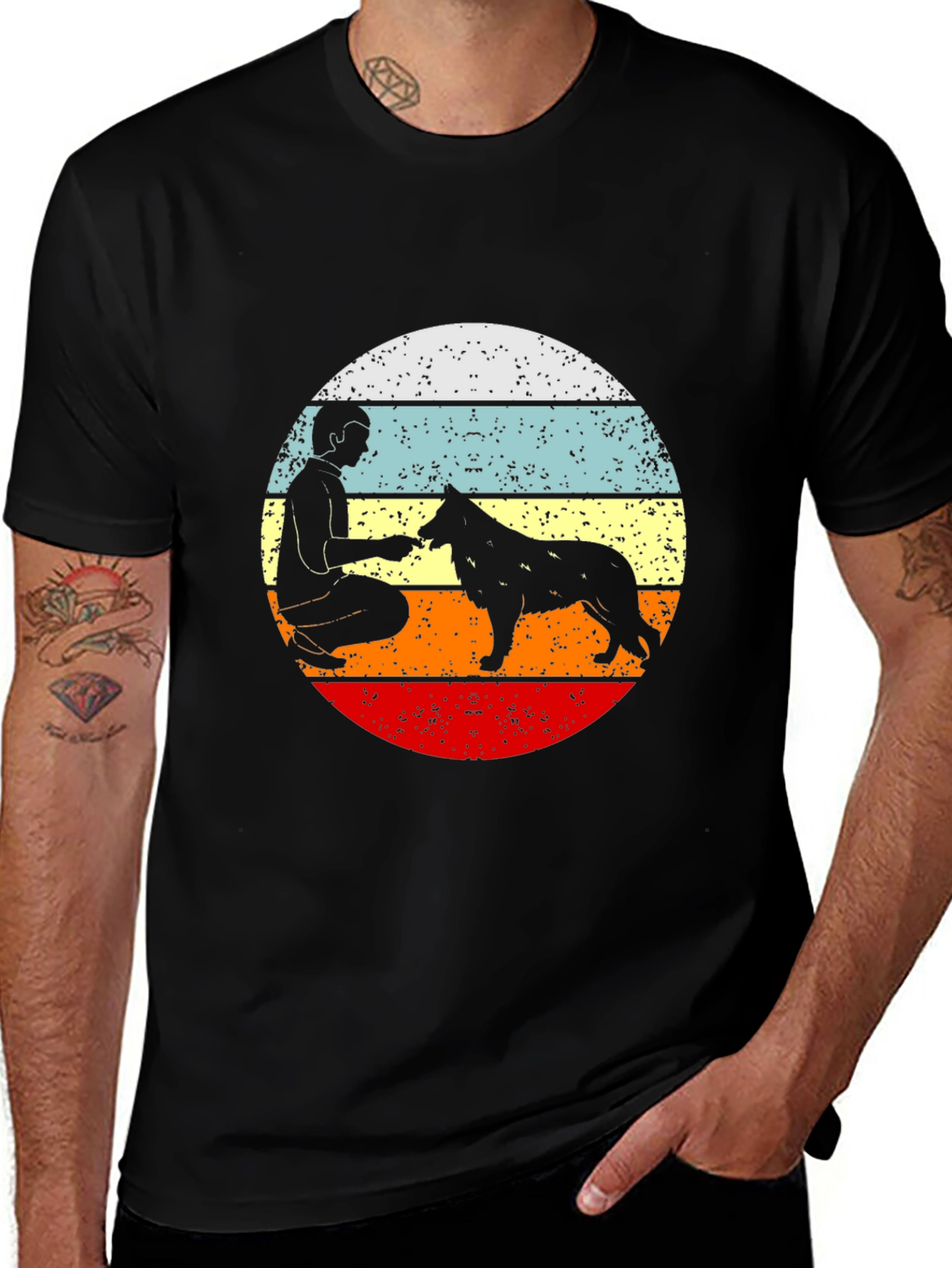 Variant 3 of Retro Dog Lover T-Shirt
