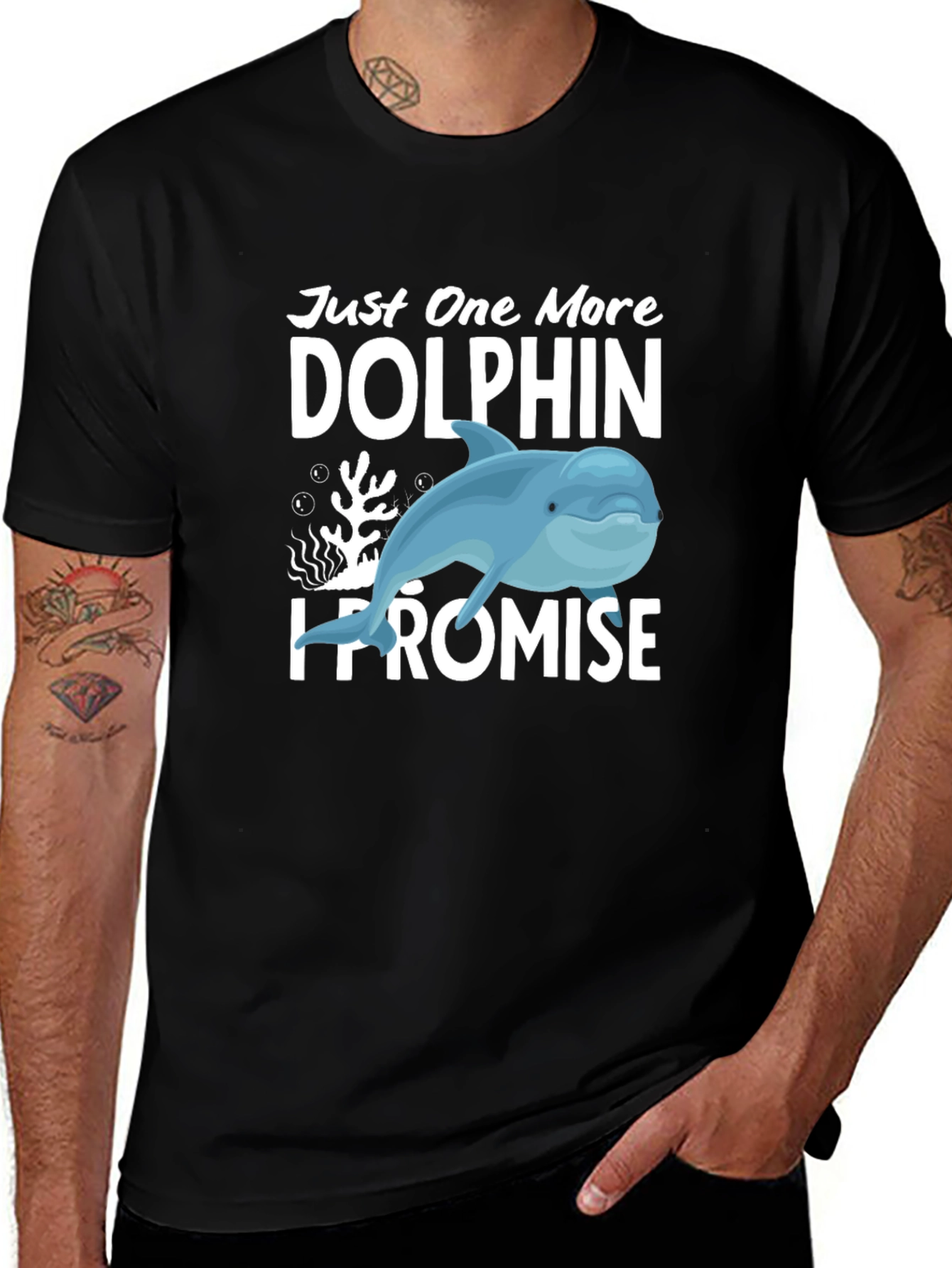 Variant 6 of Just One More Dolphin T-Shirt