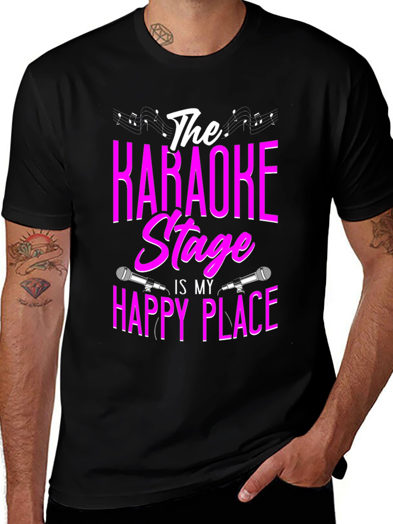 Variant 14 of Karaoke Stage Happy Place T-Shirt