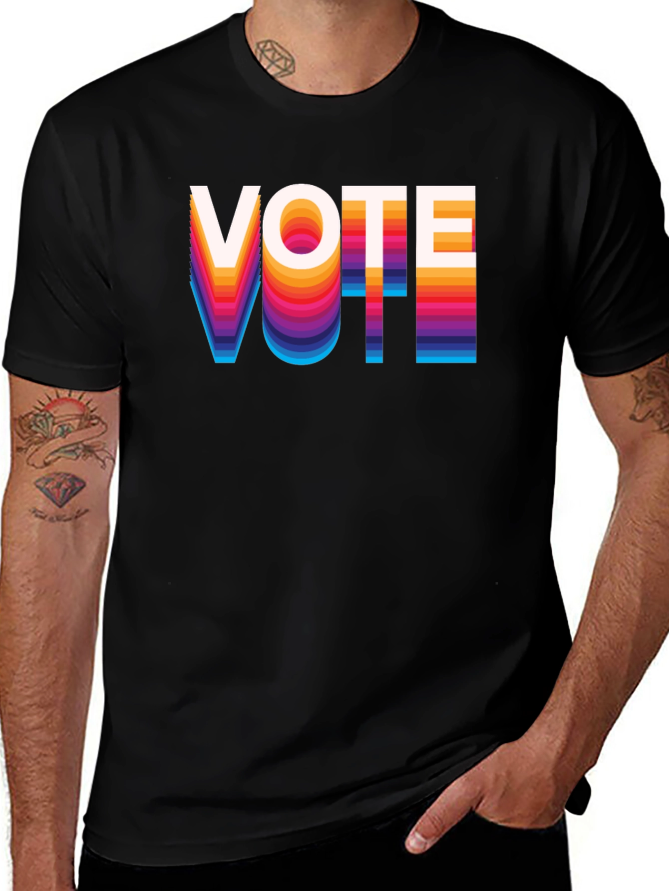 Variant 3 of Retro Style Vote T-Shirt