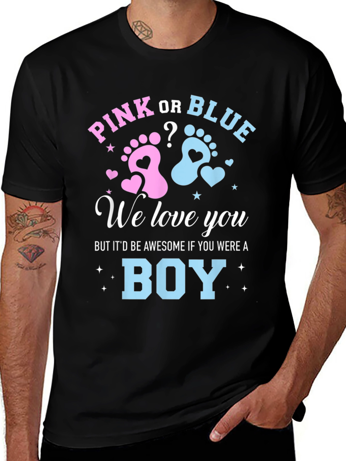 Pink or Blue Gender Reveal T-Shirt