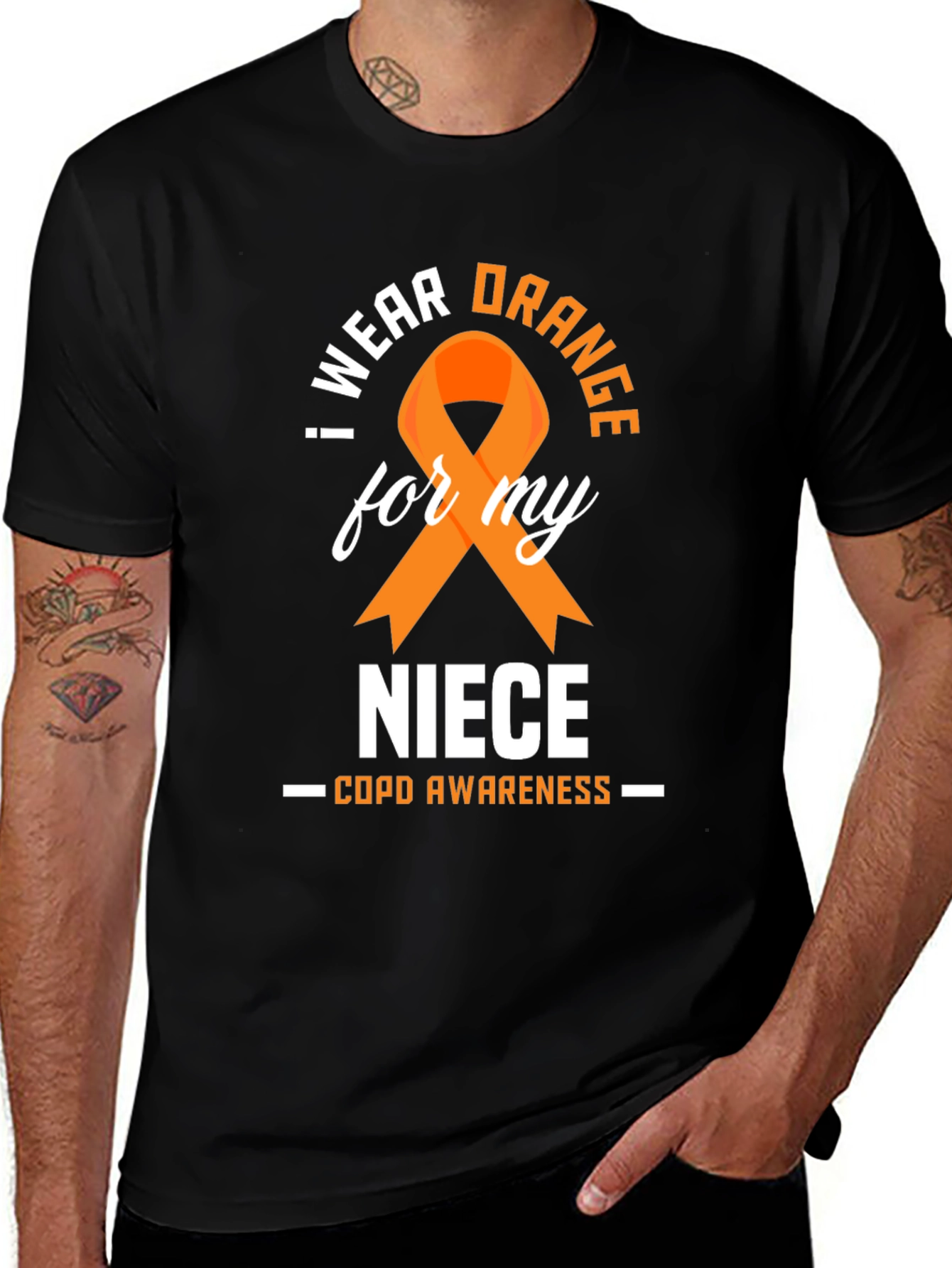 COPD Awareness T-Shirt - I Wear Orange for My Niece