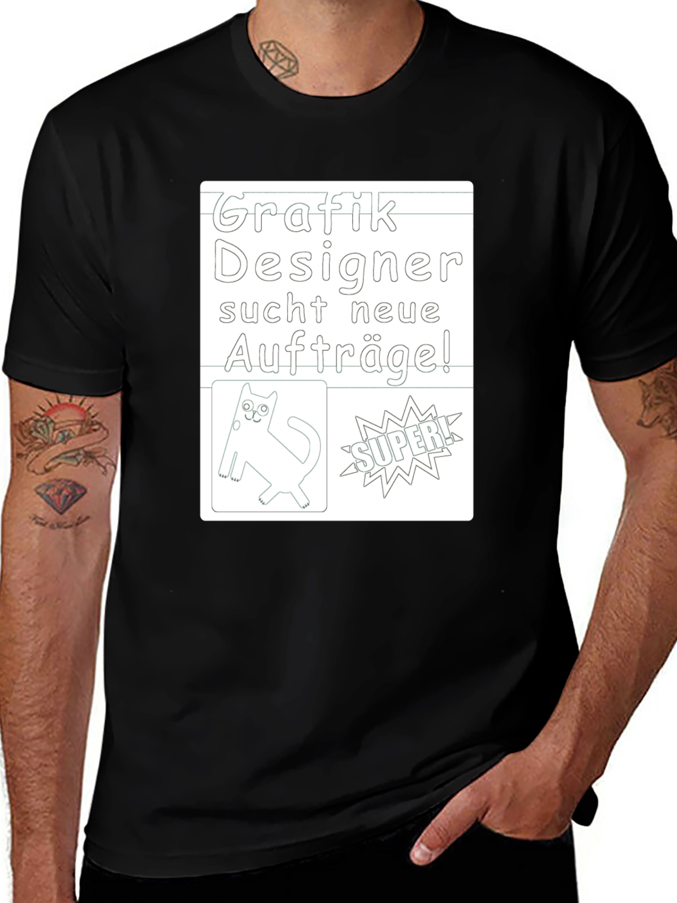 Variant 23 of Grafik Designer Seeks New Work T-Shirt