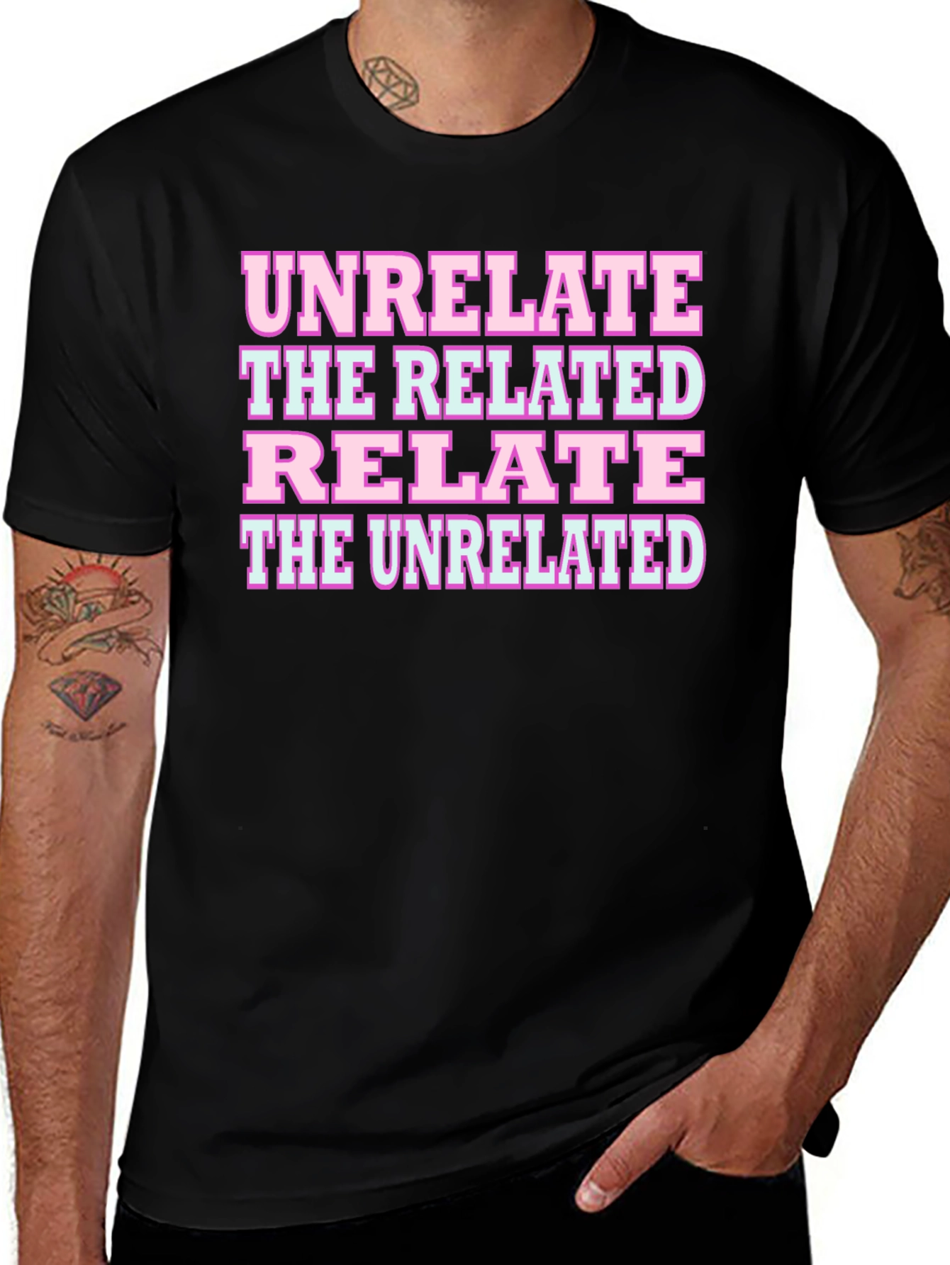 Variant 19 of Unrelate Relate Graphic T-Shirt