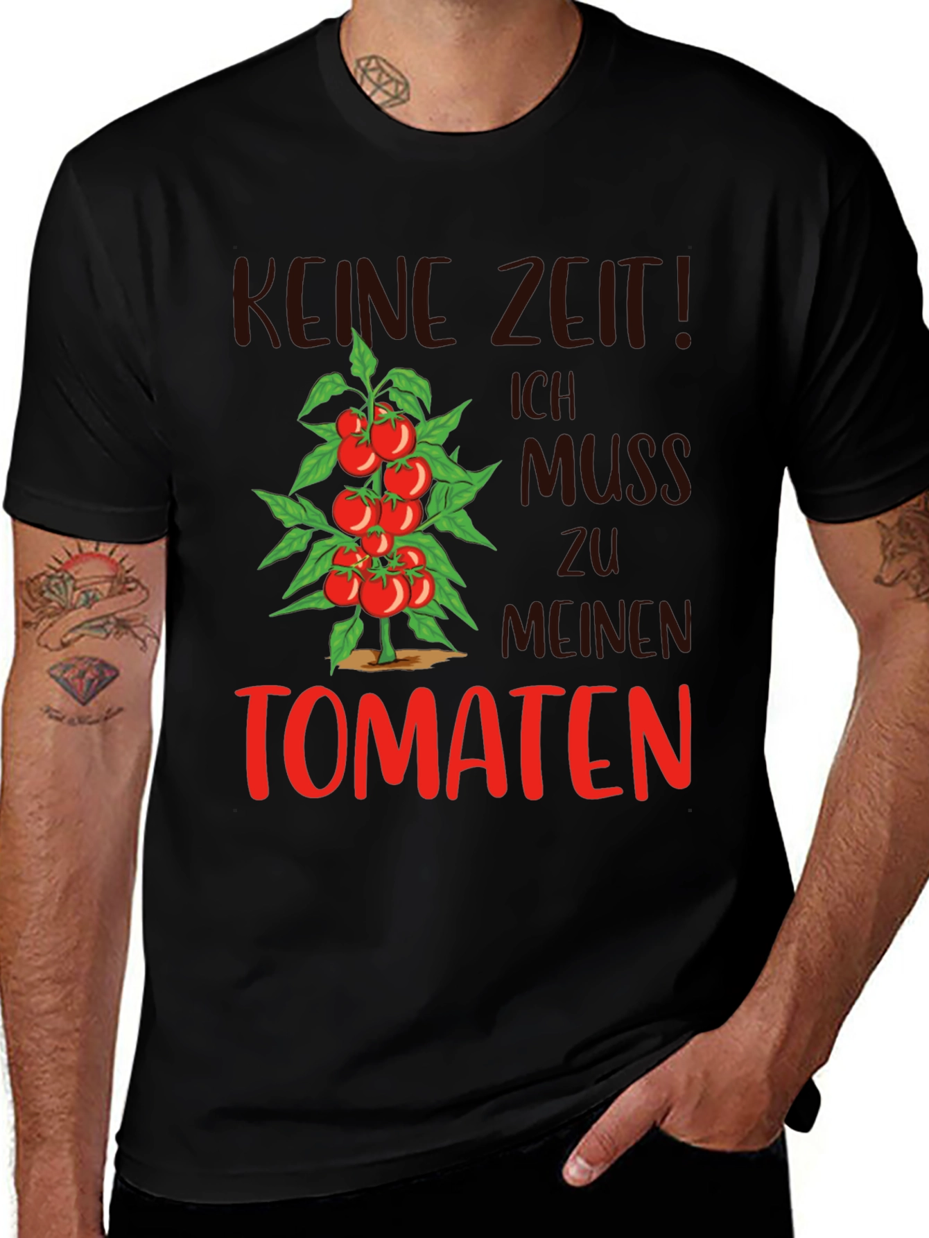 Variant 9 of Tomato Garden T-Shirt - Kein Zeit! Ich Muss Zu Meinen Tomaten