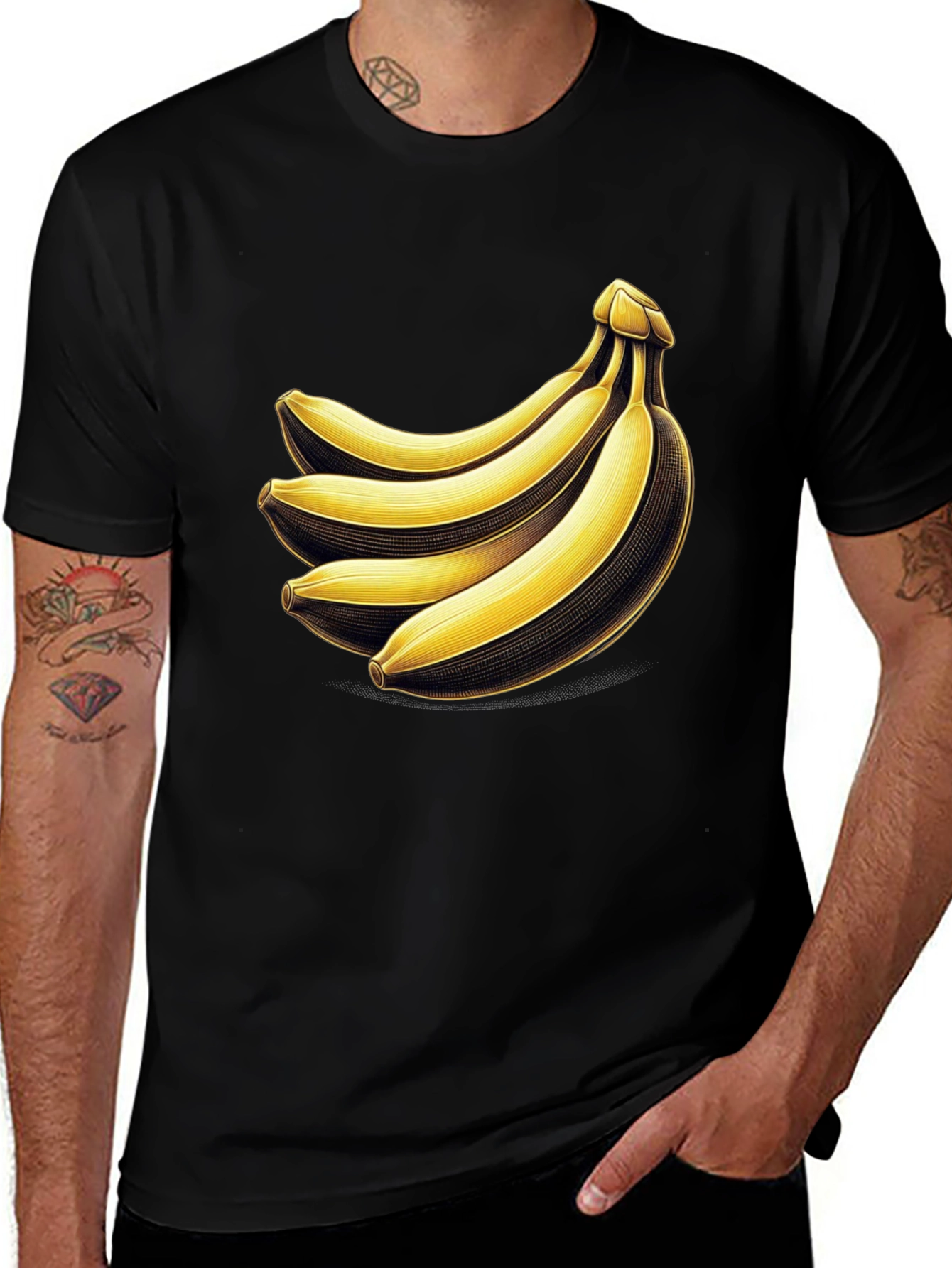 Variant 20 of Banana Bunch Graphic Tee - Quirky Unisex T-Shirt
