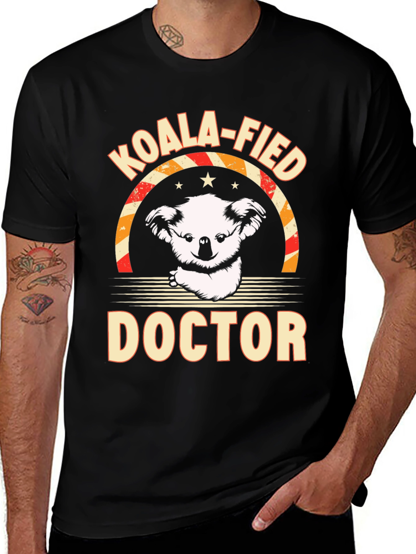 Variant 14 of Koala-fied Doctor Graphic Tee - Funny Animal Lover T-Shirt