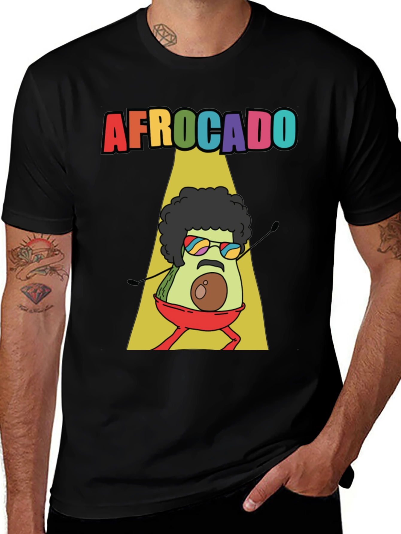 Variant 18 of Afrocado T-Shirt - Funny Avocado Graphic Tee