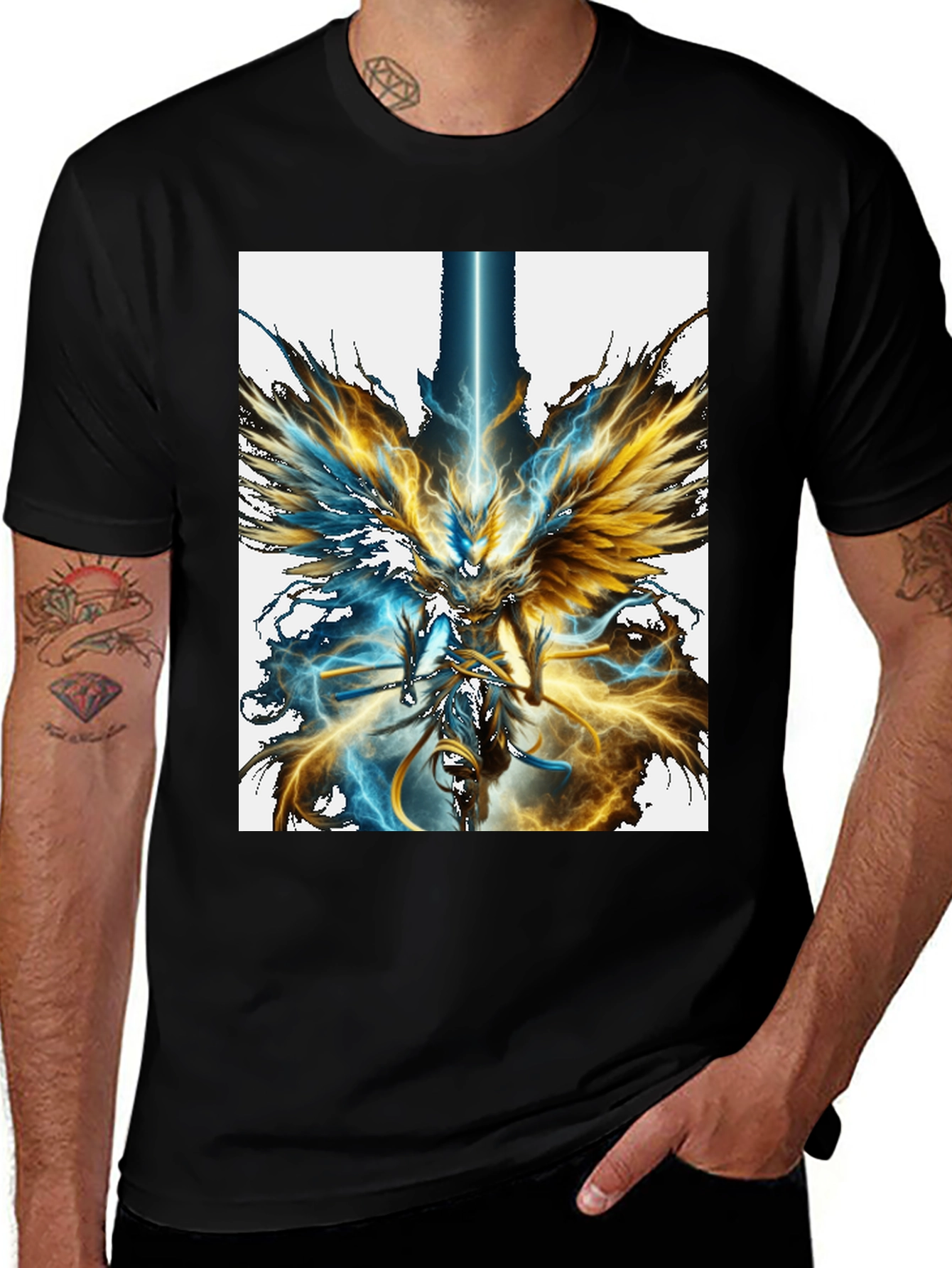 Variant 22 of Winged Warrior Graphic T-Shirt