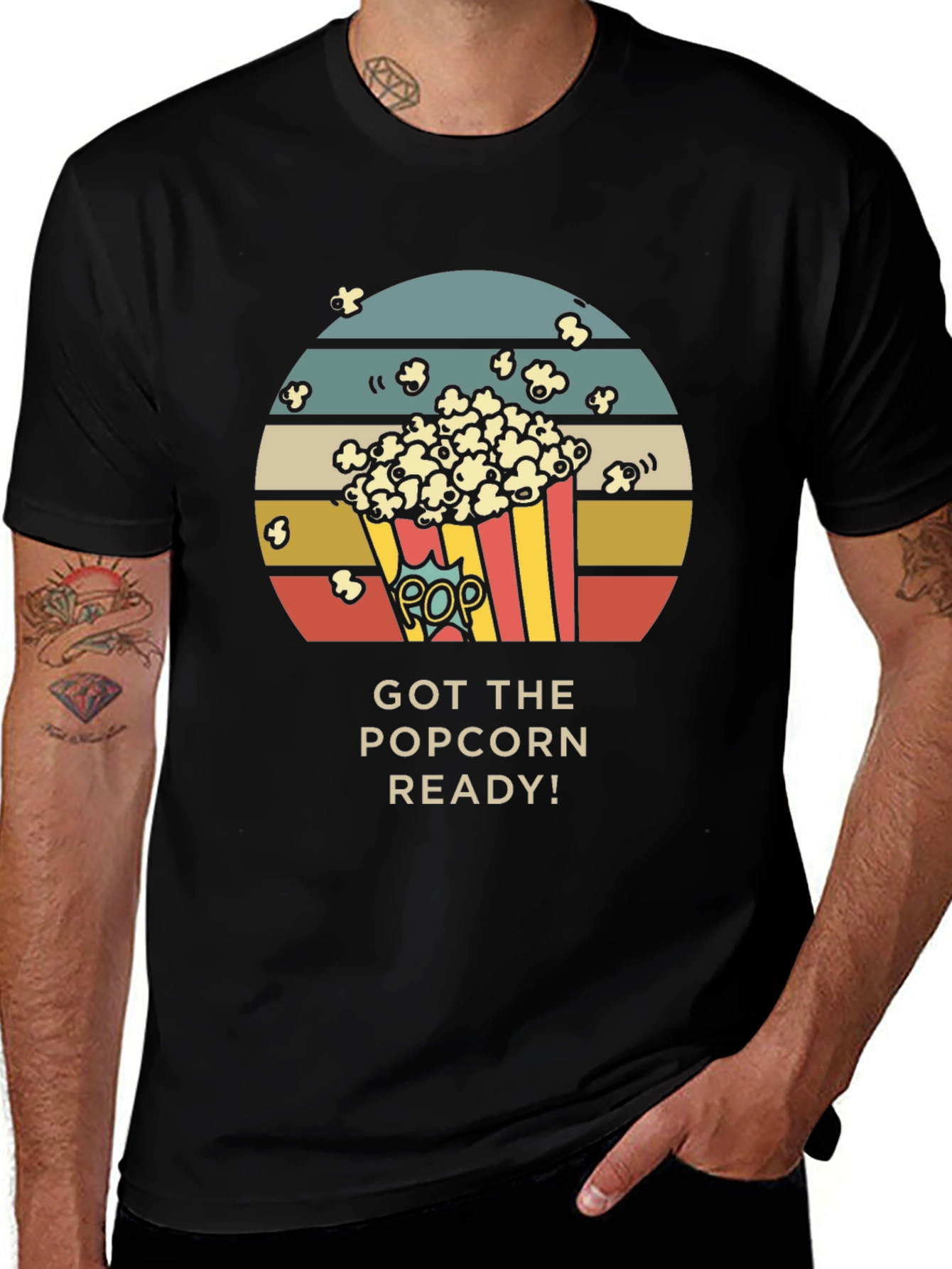 Variant 27 of Popcorn Ready Graphic T-Shirt