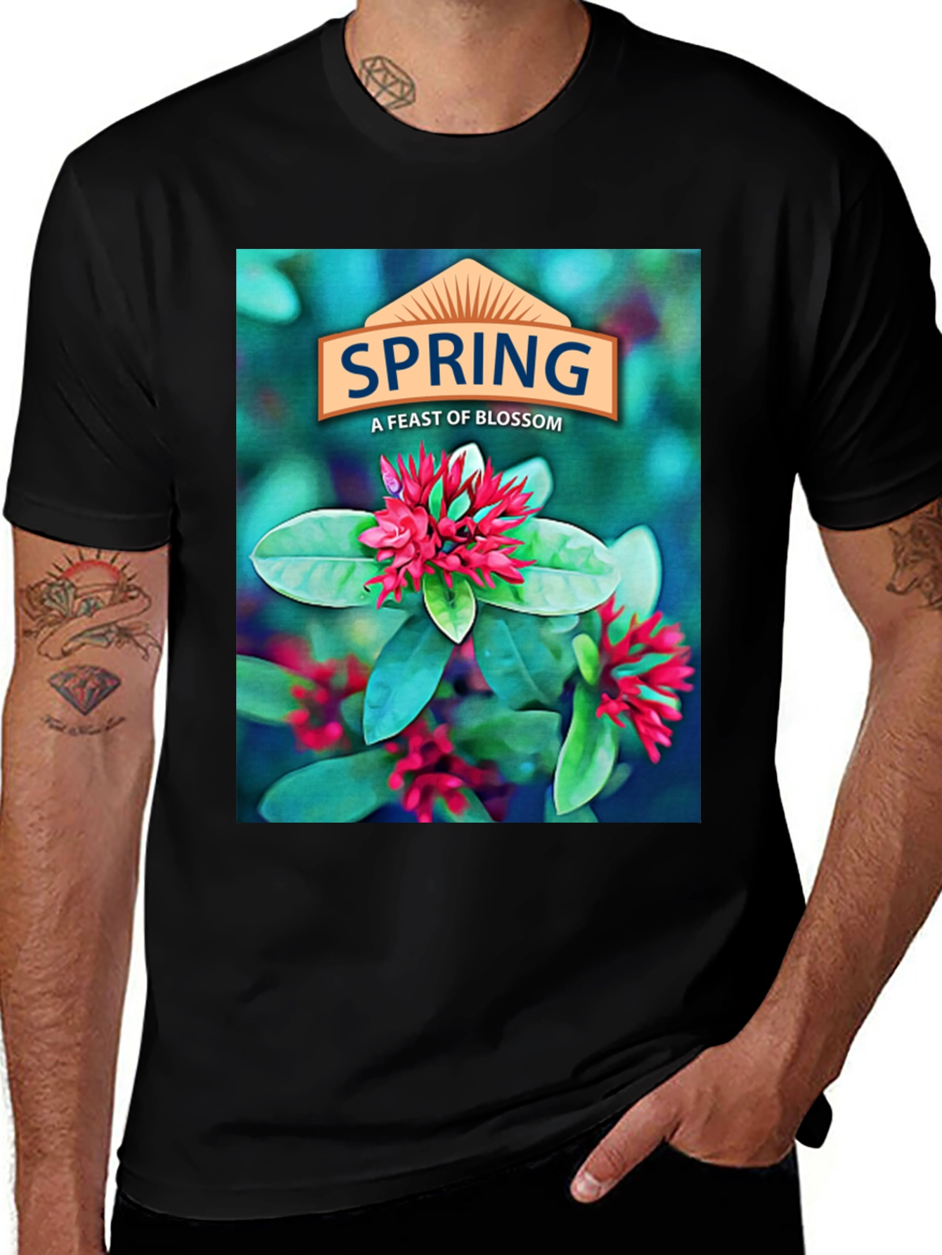 Spring Blossom Graphic Tee - Floral T-Shirt