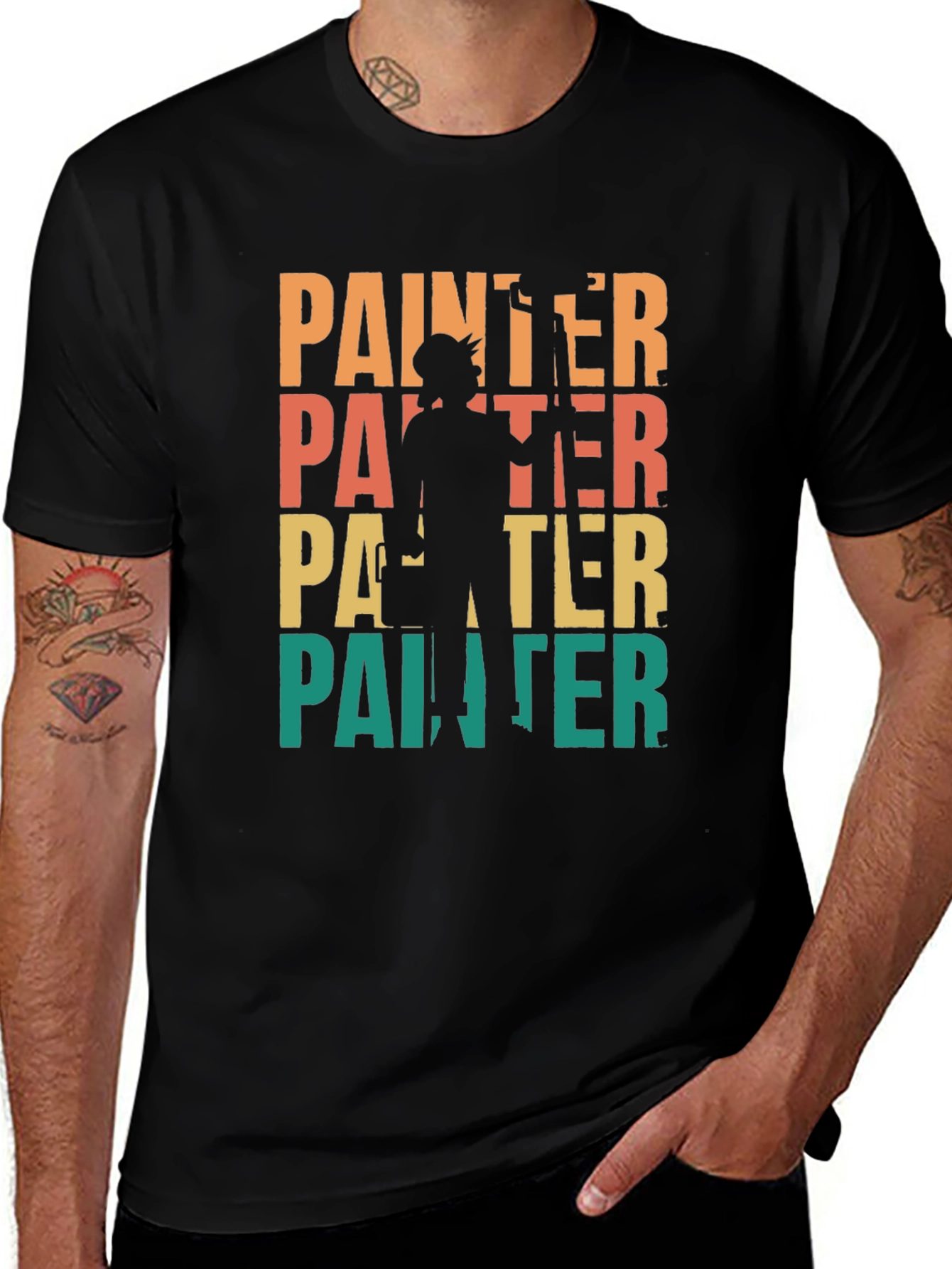 Variant 15 of Painter T-Shirt - Retro Design