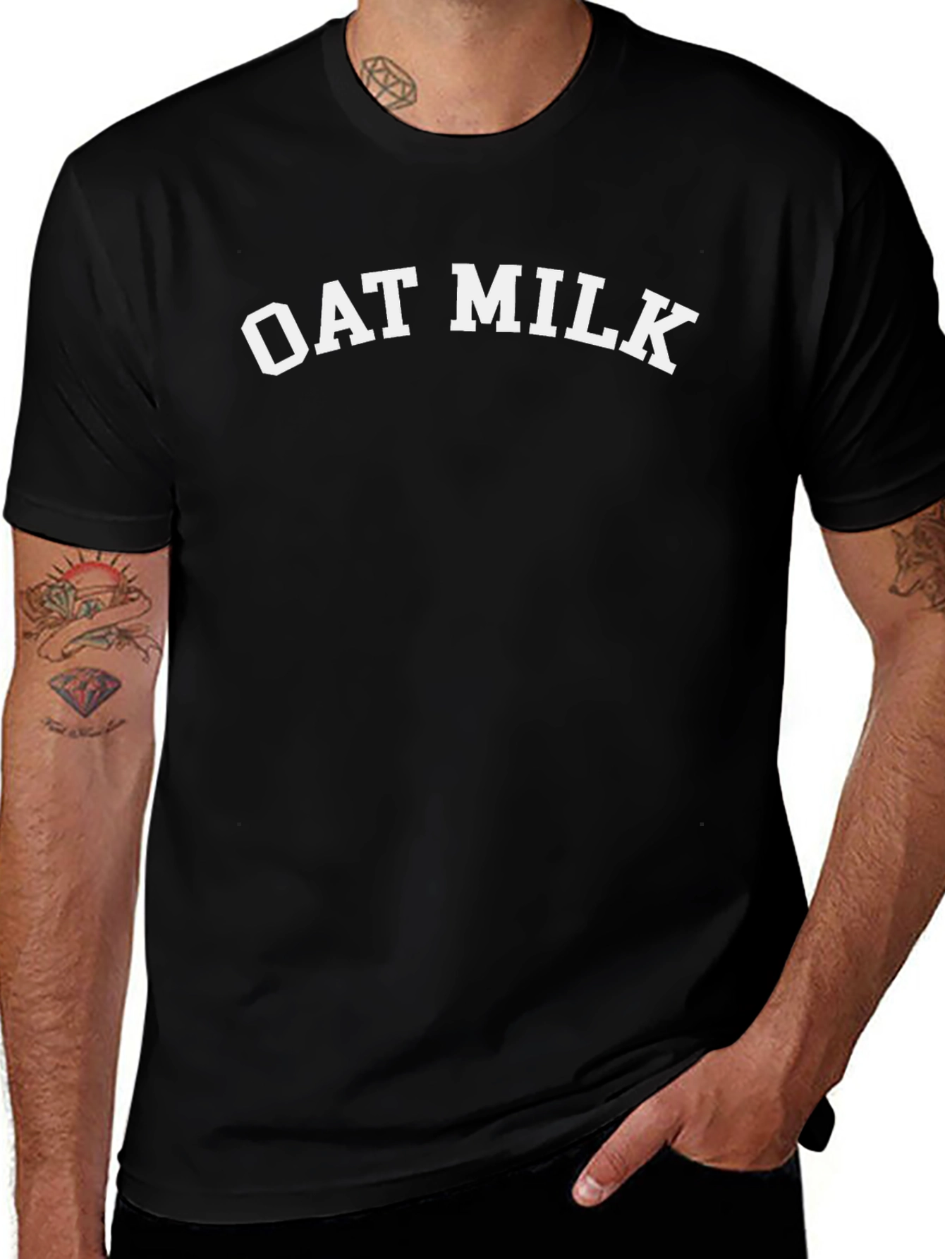 Variant 6 of Oat Milk Tee - Vegan Lifestyle Soft Cotton T-Shirt