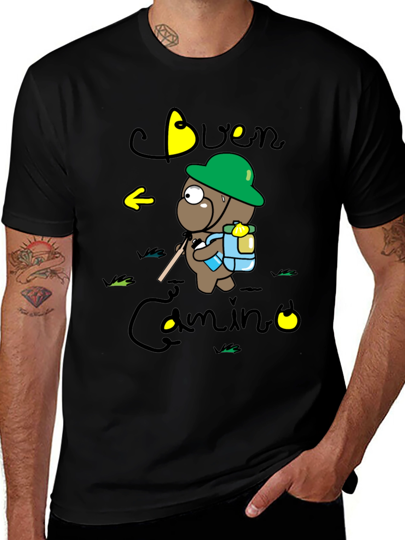 Buen Camino Hiking Bear T-Shirt