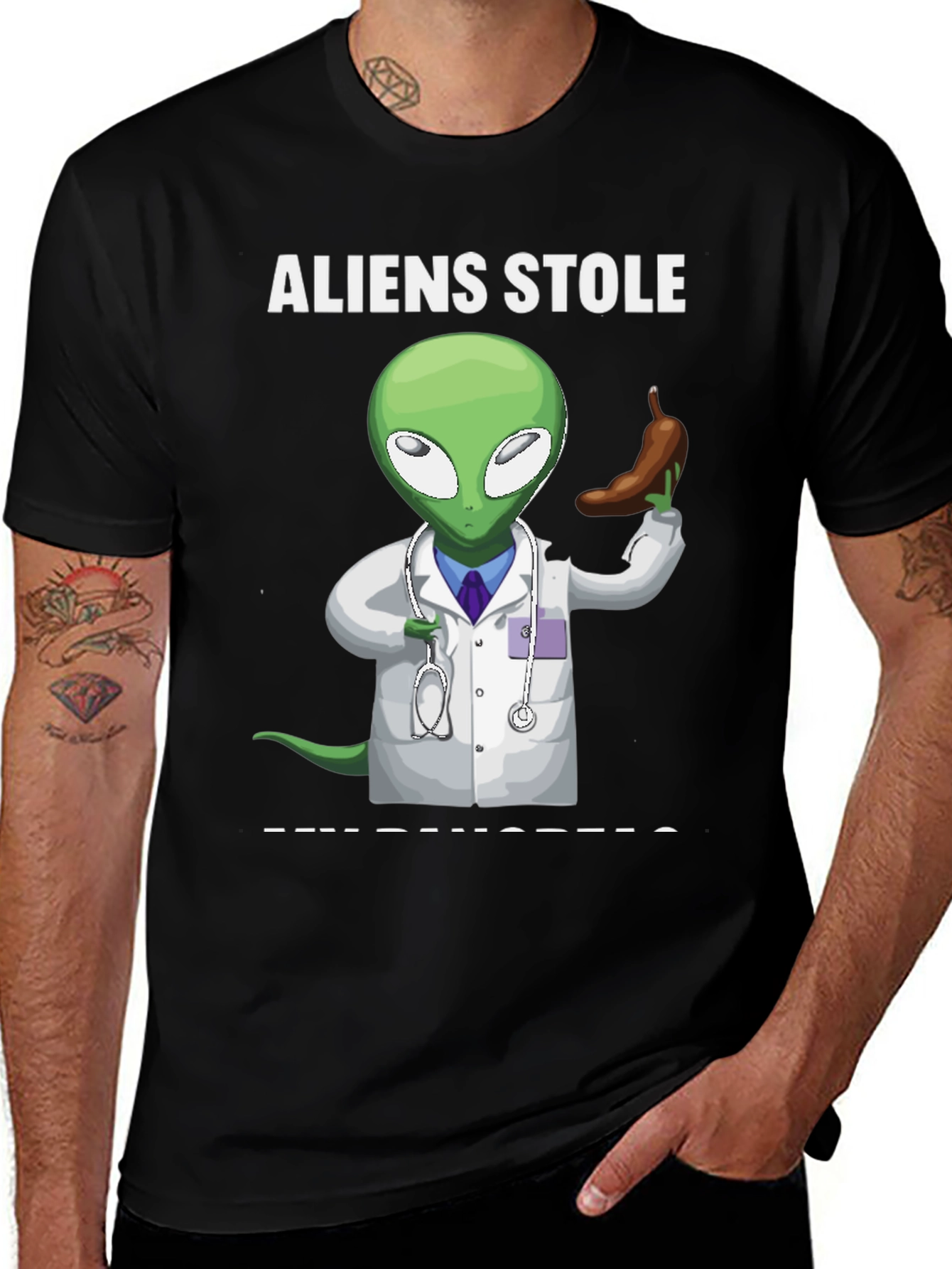 Variant 11 of Aliens Stole My Pancreas Graphic T-Shirt