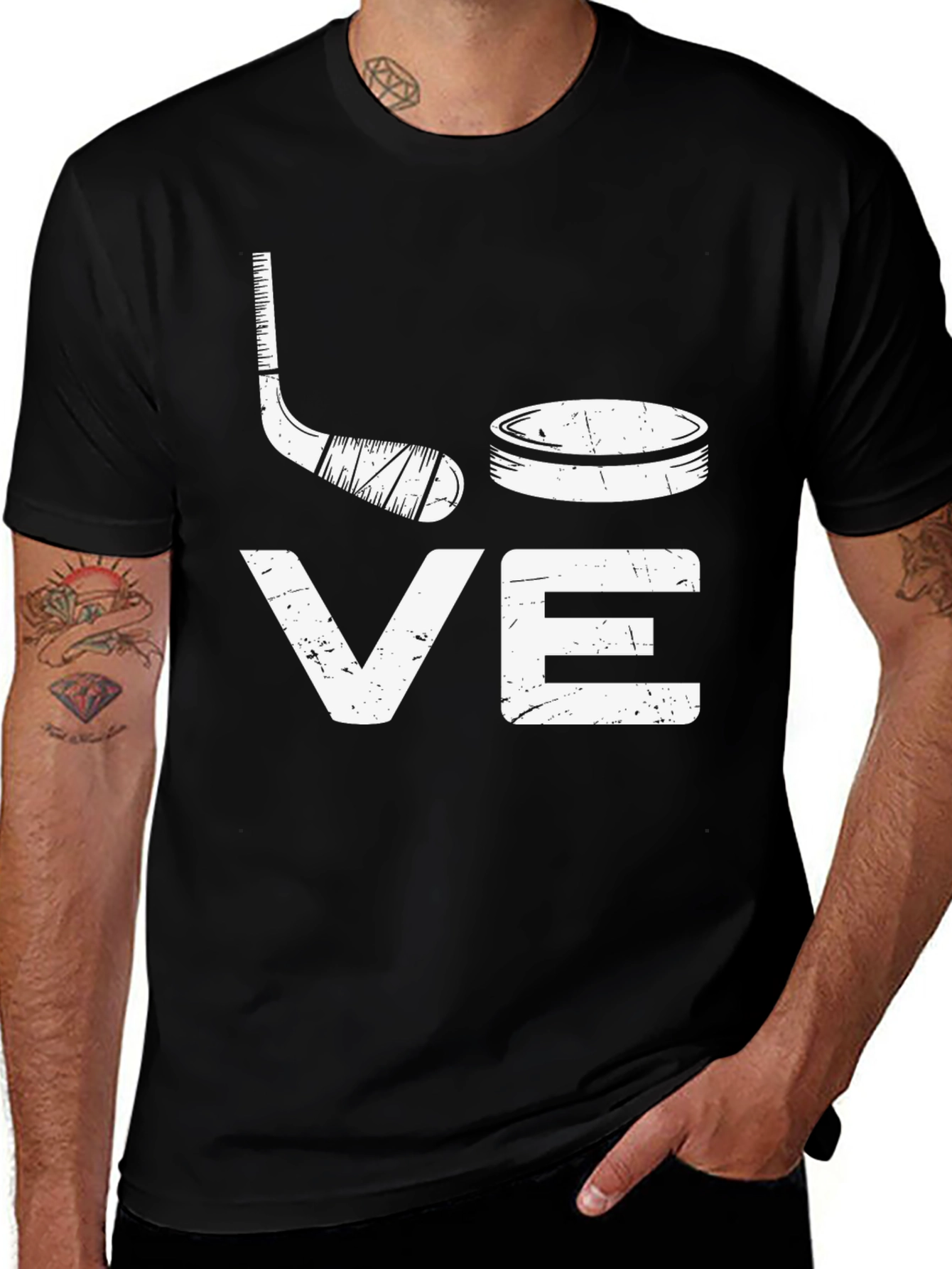 Variant 12 of Hockey Love T-Shirt - Sporty Graphic Tee