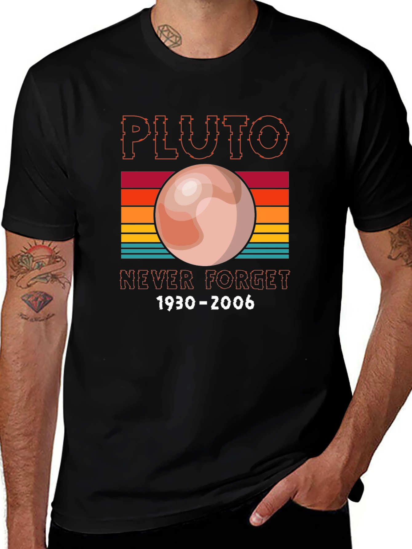 Variant 13 of Pluto Never Forget Graphic T-Shirt