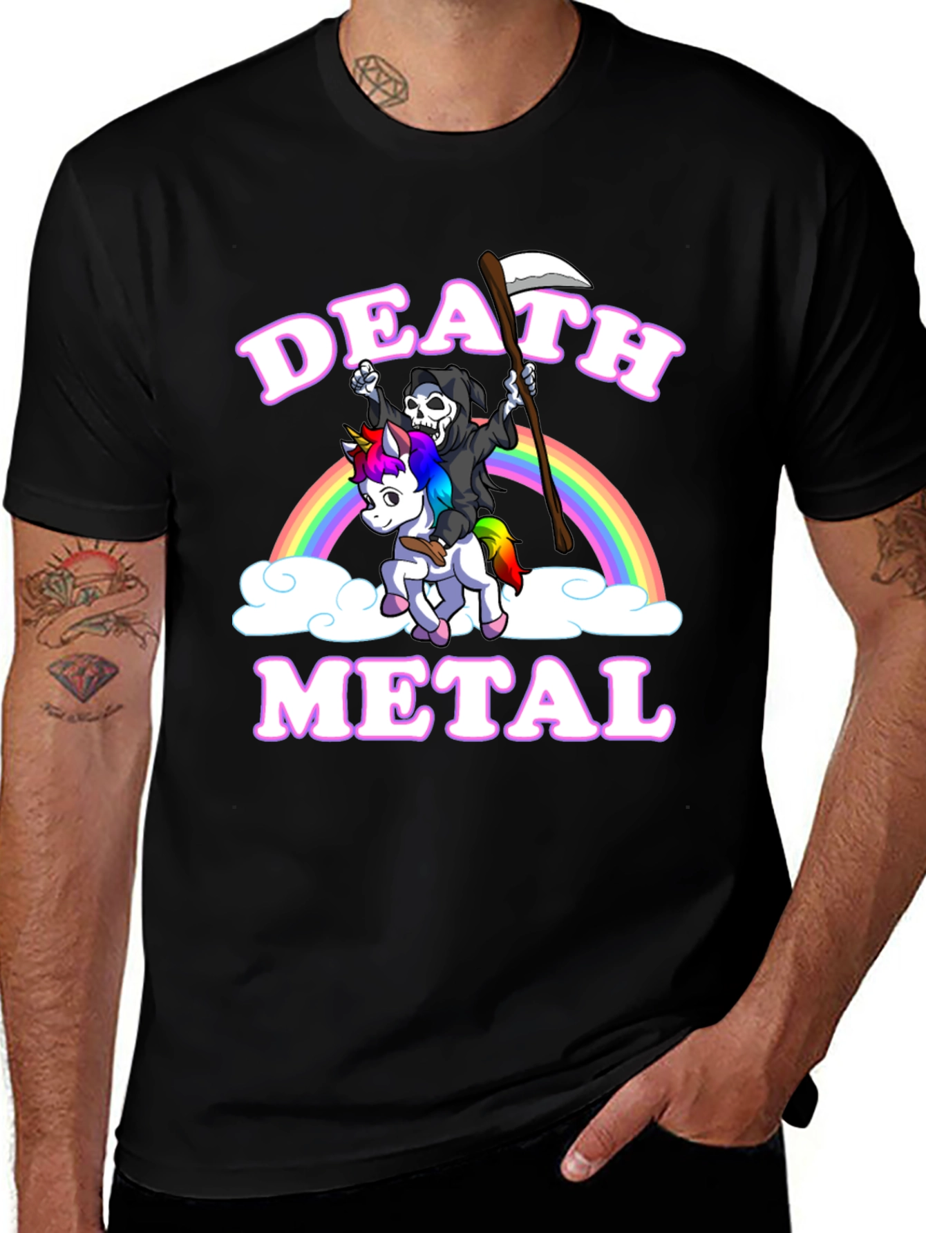 Variant 8 of Death Metal Unicorn T-Shirt