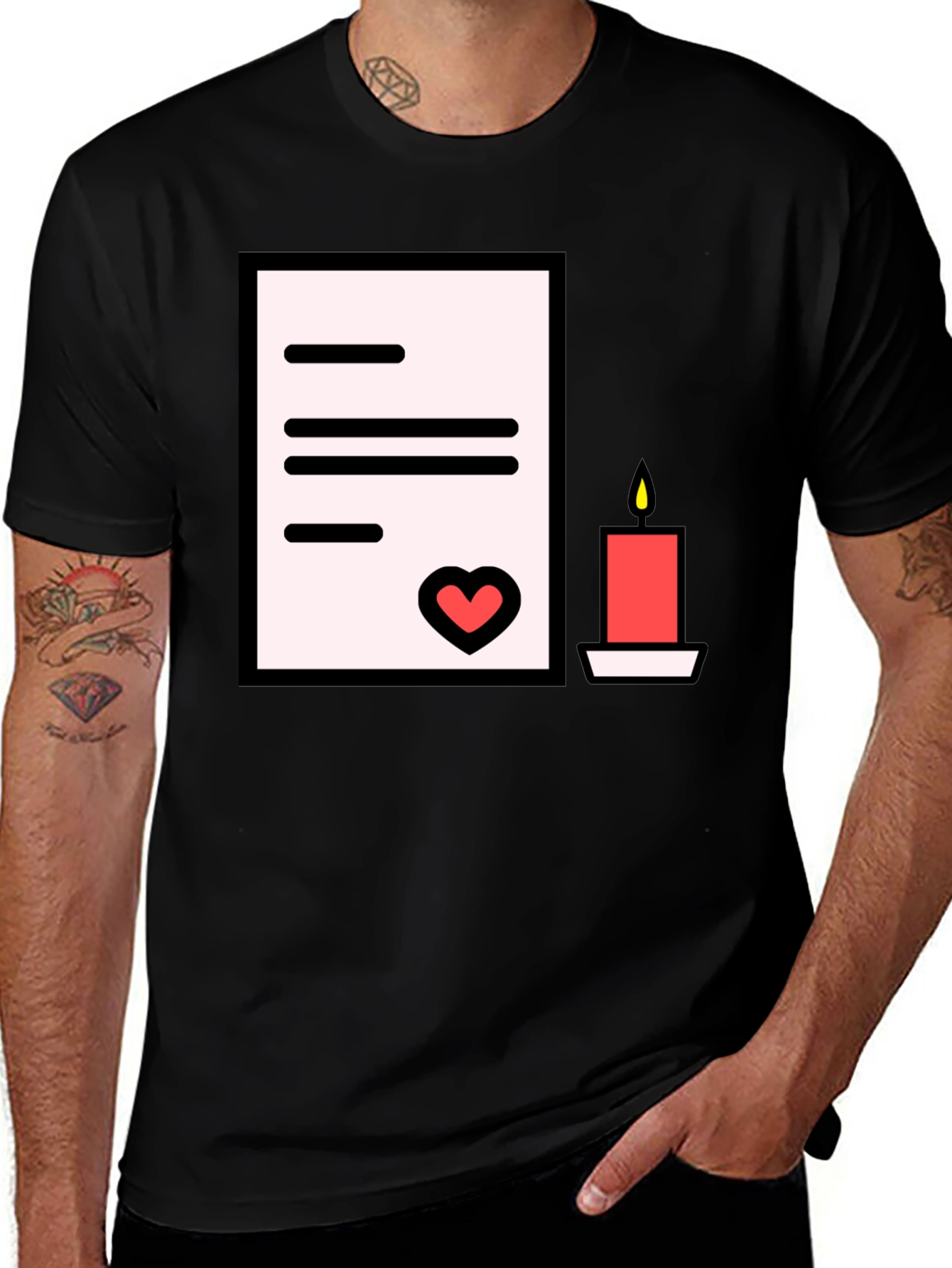 Variant 16 of Romantic Letter T-Shirt: Express Your Affection