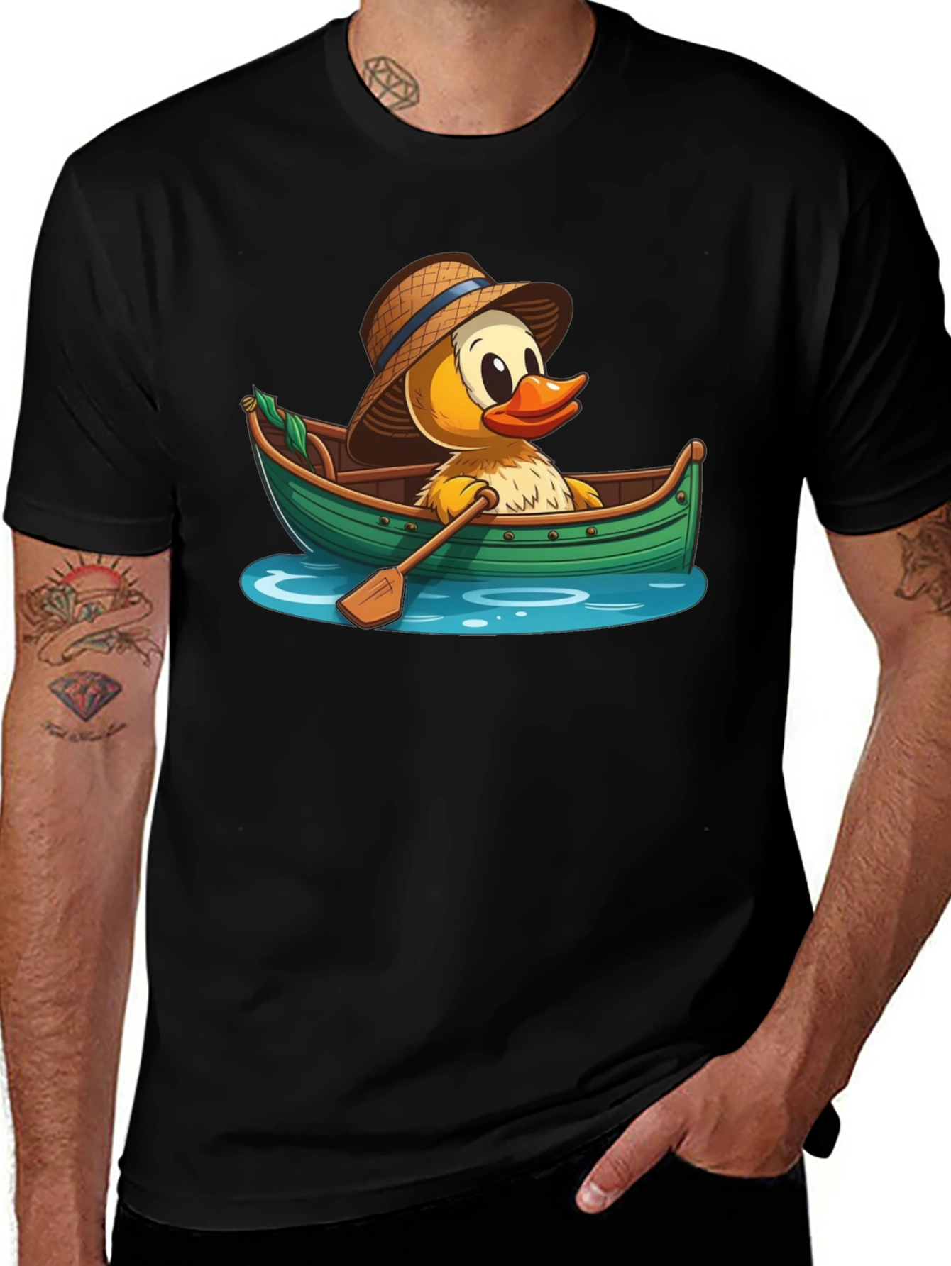 Variant 12 of Duck in Boat Graphic T-Shirt