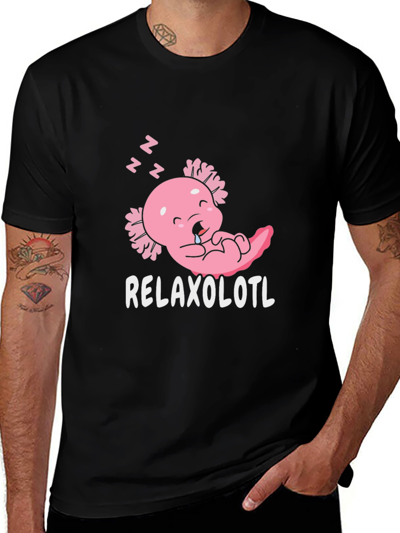 Relaxolotl T-Shirt - Cute Sleeping Axolotl Tee