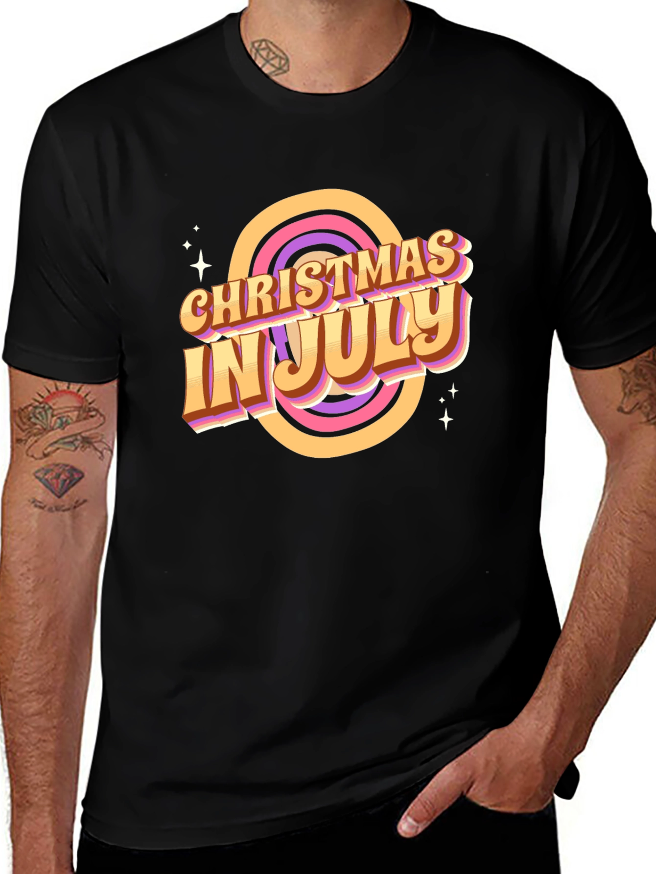Christmas in July Retro Tee