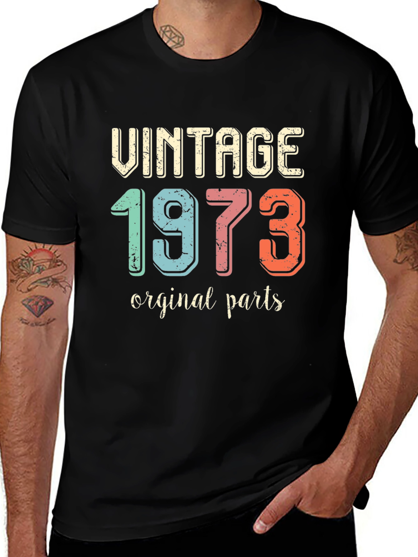 Variant 6 of Vintage 1973 Original Parts T-Shirt