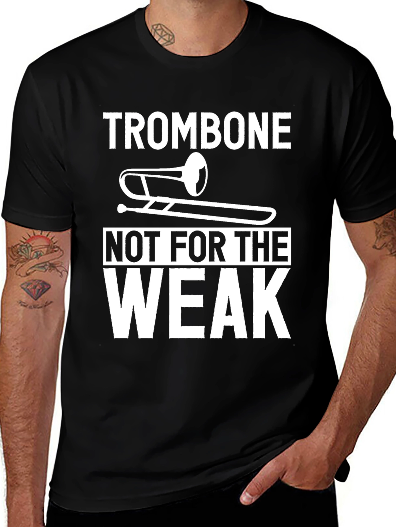 Variant 21 of Trombone Not For The Weak Graphic Tee