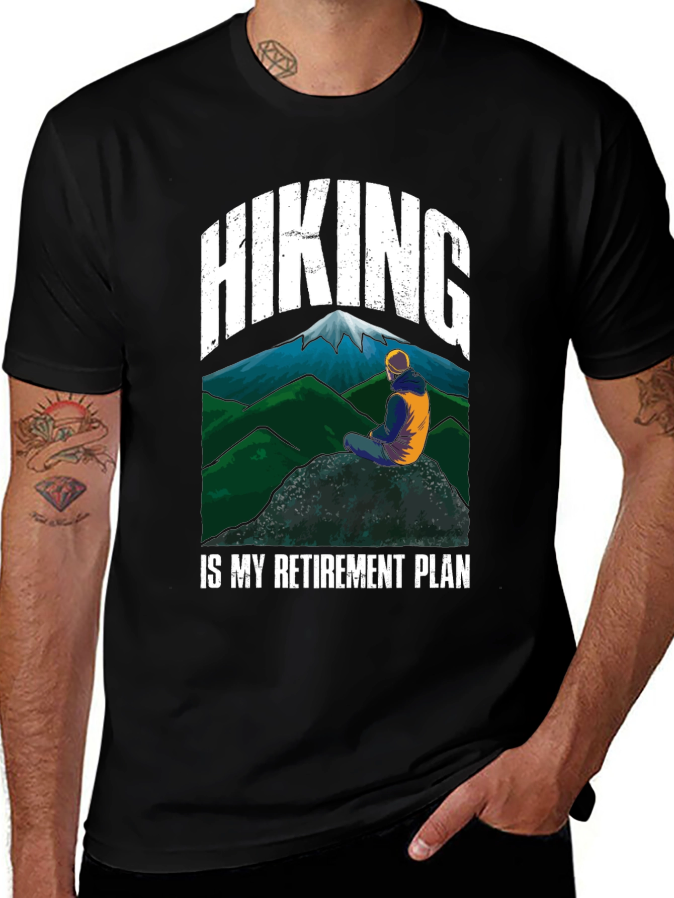 Variant 4 of Hiking is My Retirement Plan T-Shirt