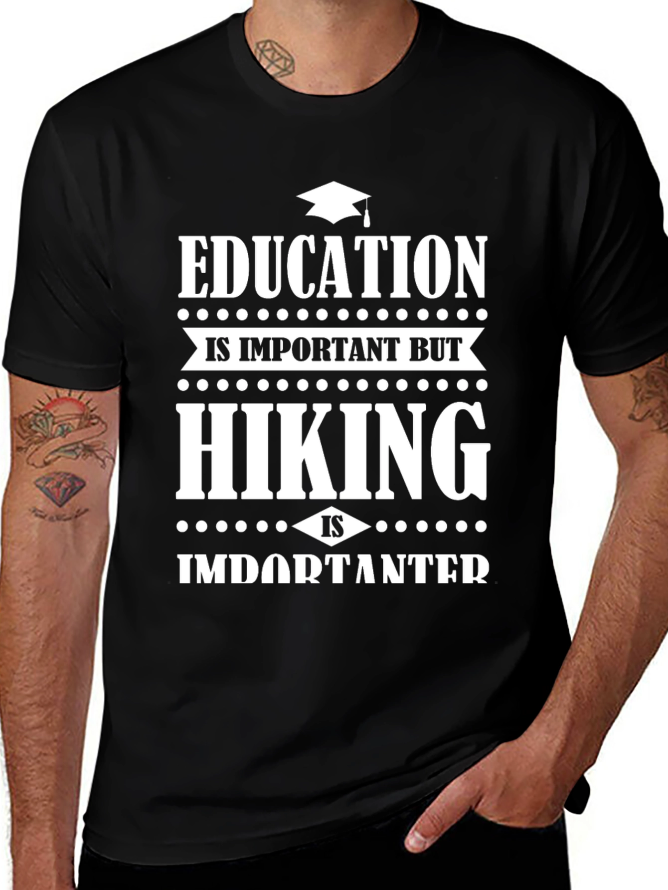 Variant 23 of Hiking is Importanter T-Shirt