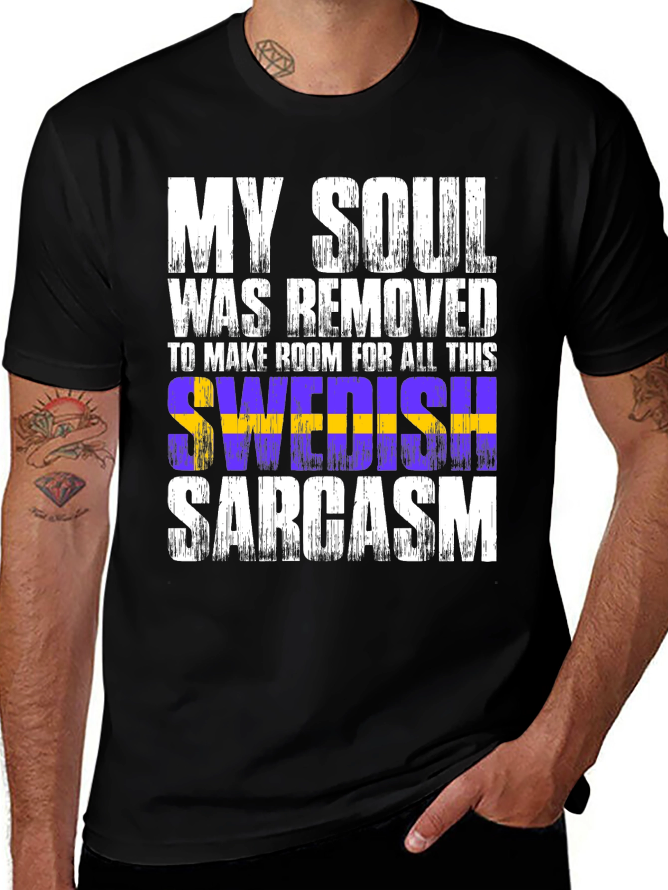 Variant 27 of Swedish Sarcasm T-Shirt Funny Graphic Tee
