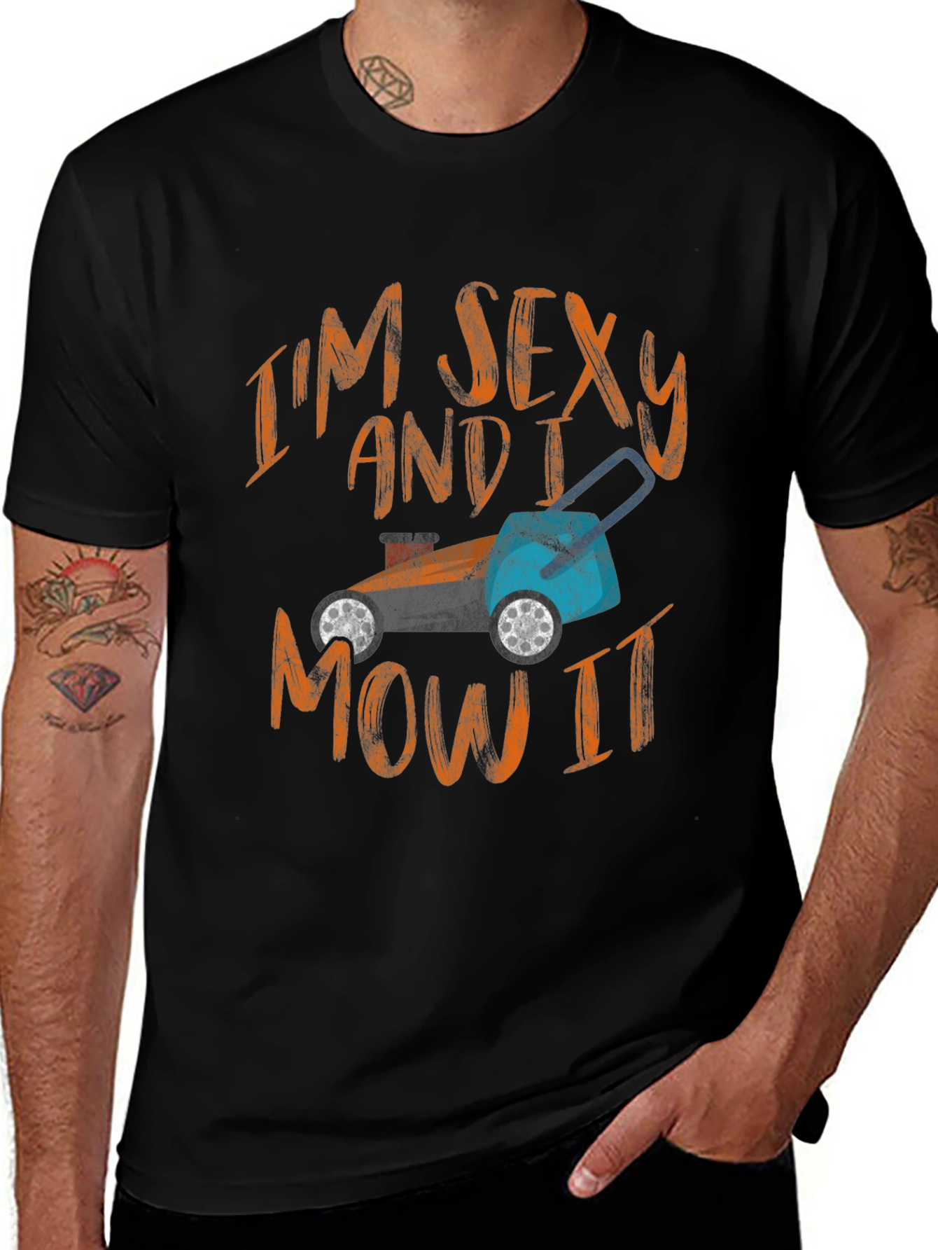 Variant 20 of I'm Sexy and I Mow It - Graphic T-Shirt