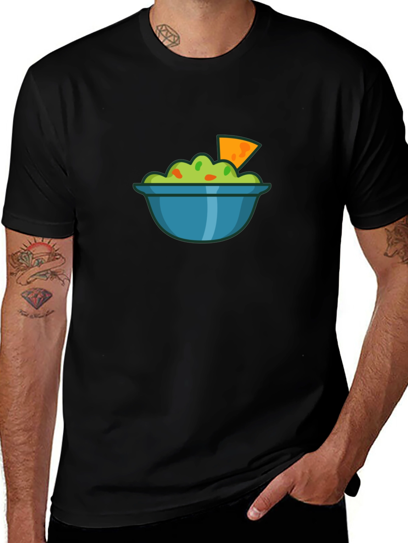 Variant 12 of Guacamole Bowl Graphic T-Shirt - Casual Comfort