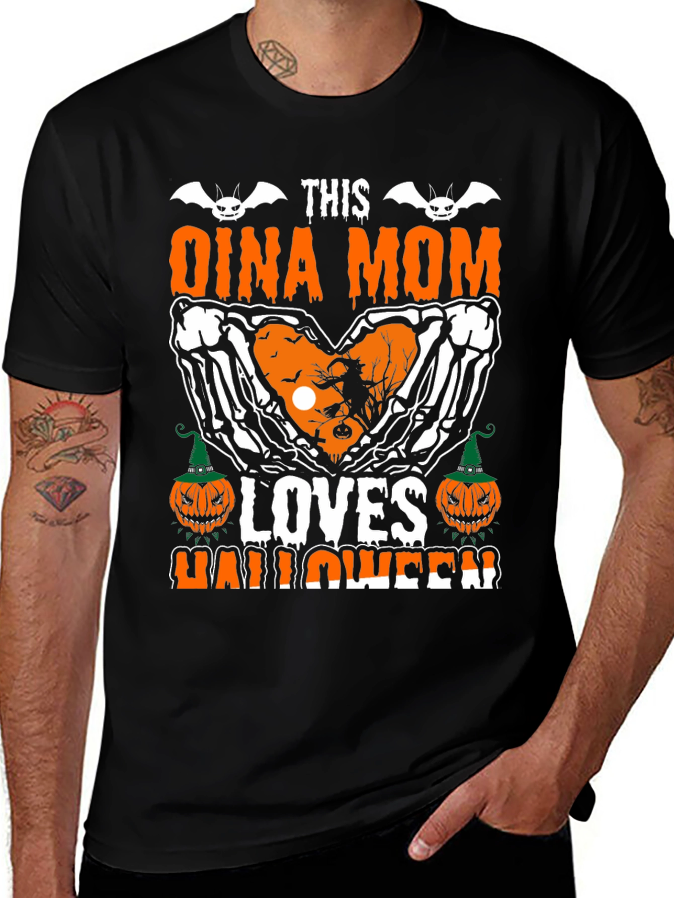 Variant 29 of This Oina Mom Loves Halloween T-Shirt