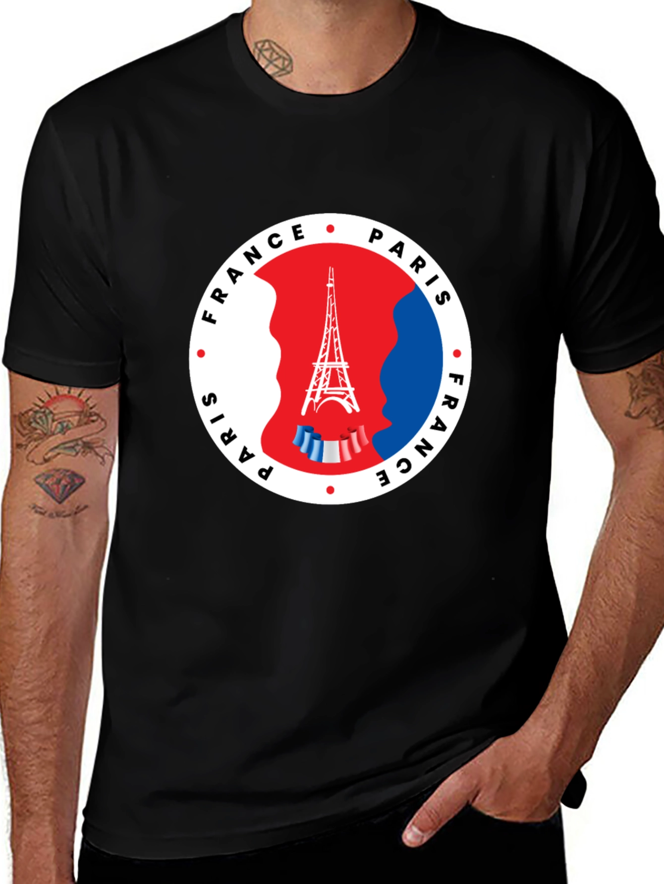 Paris France Eiffel Tower Graphic T-Shirt