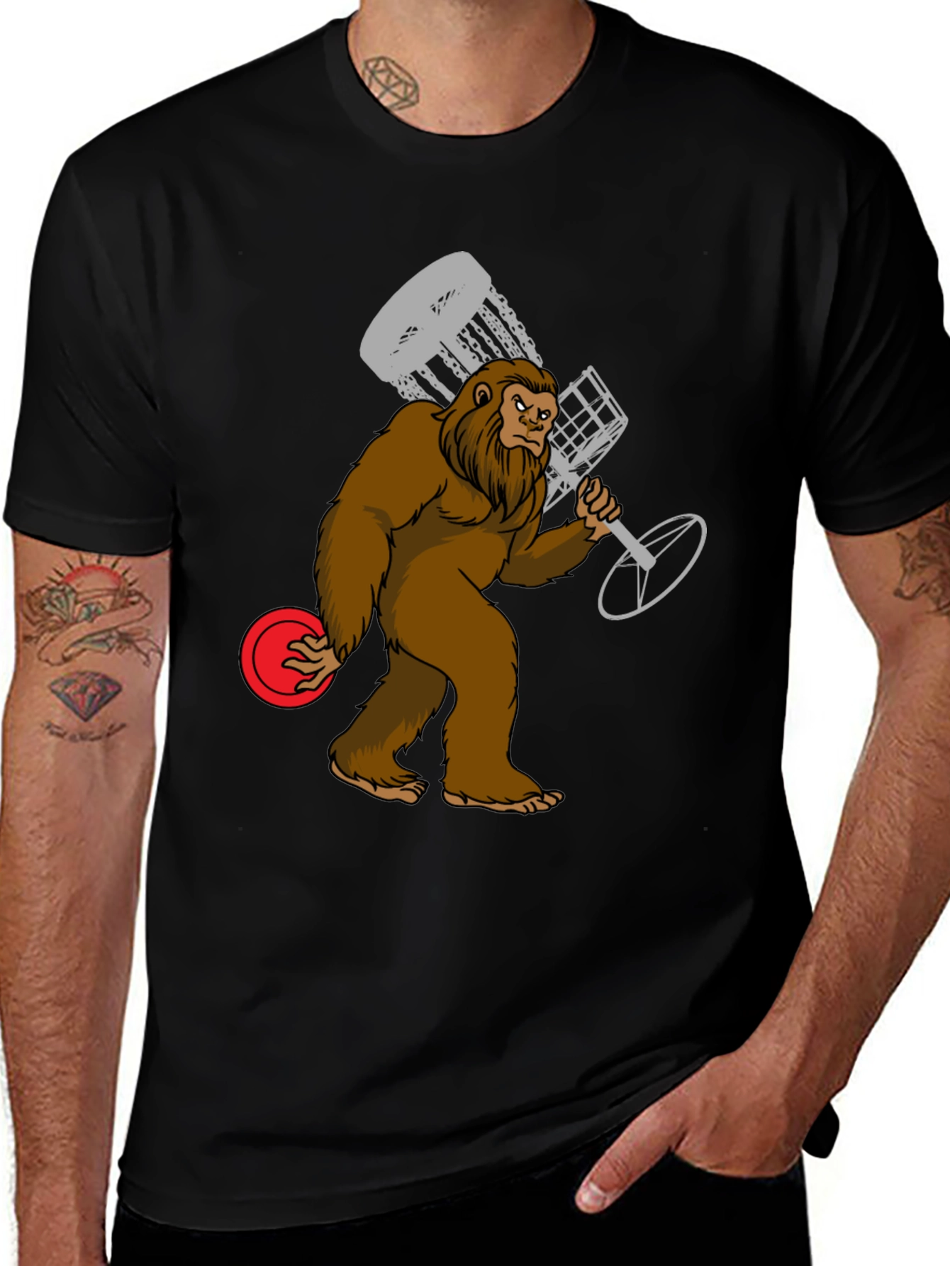 Variant 16 of Bigfoot Disc Golf T-Shirt