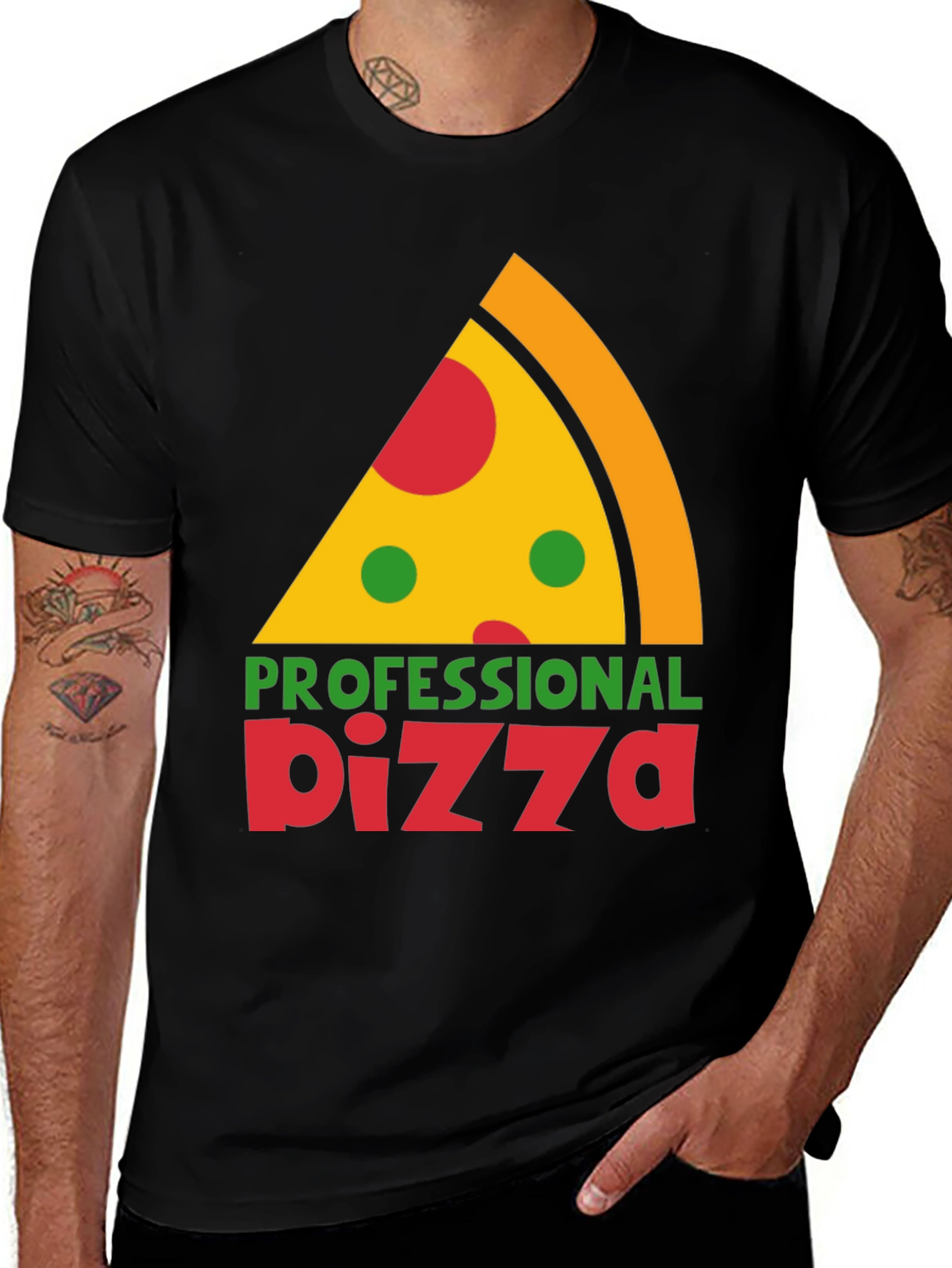 Variant 19 of Professional Pizza Slice T-Shirt - Foodie Tee