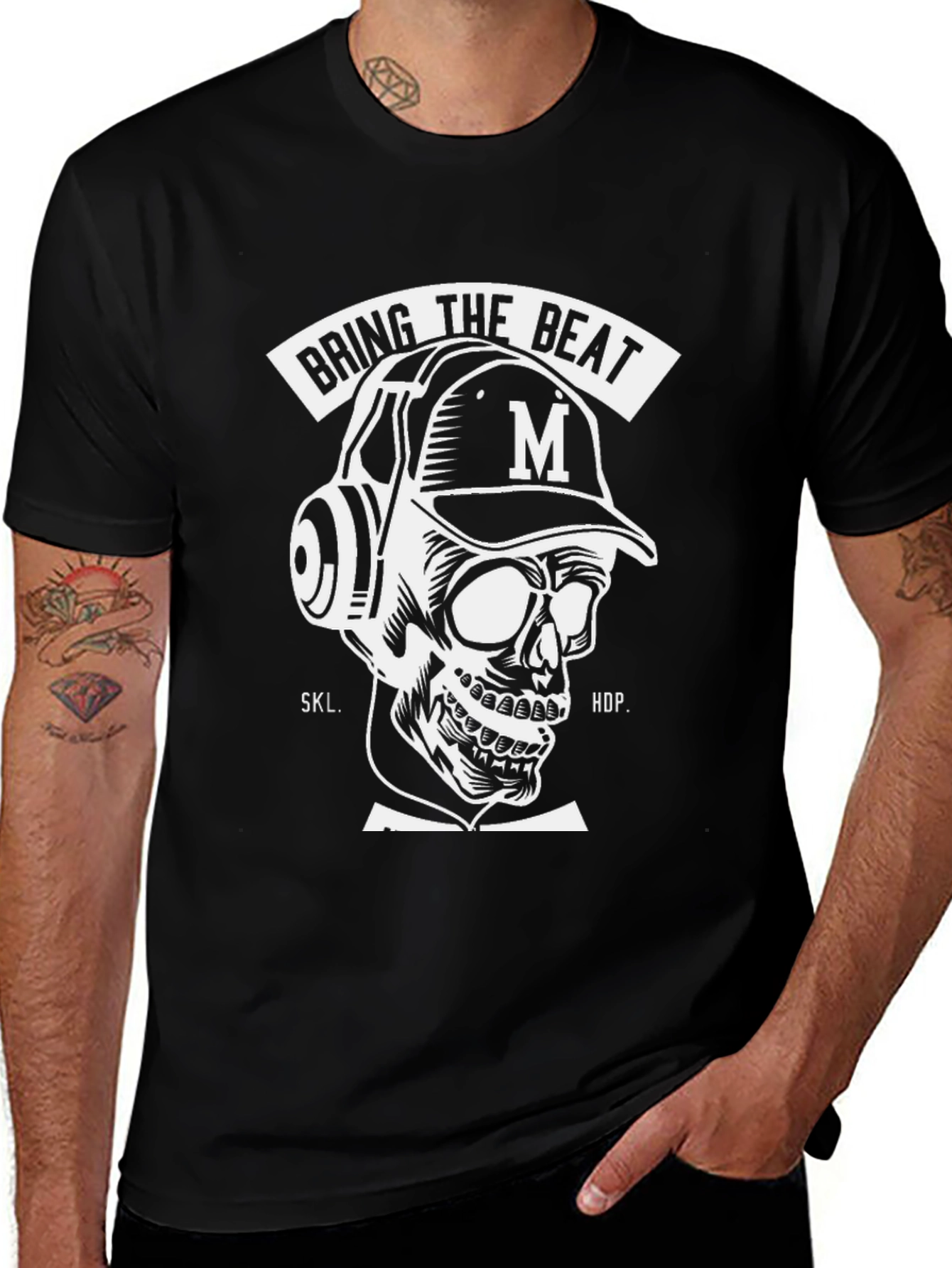 Variant 14 of Bring the Beat Skull Graphic Tee
