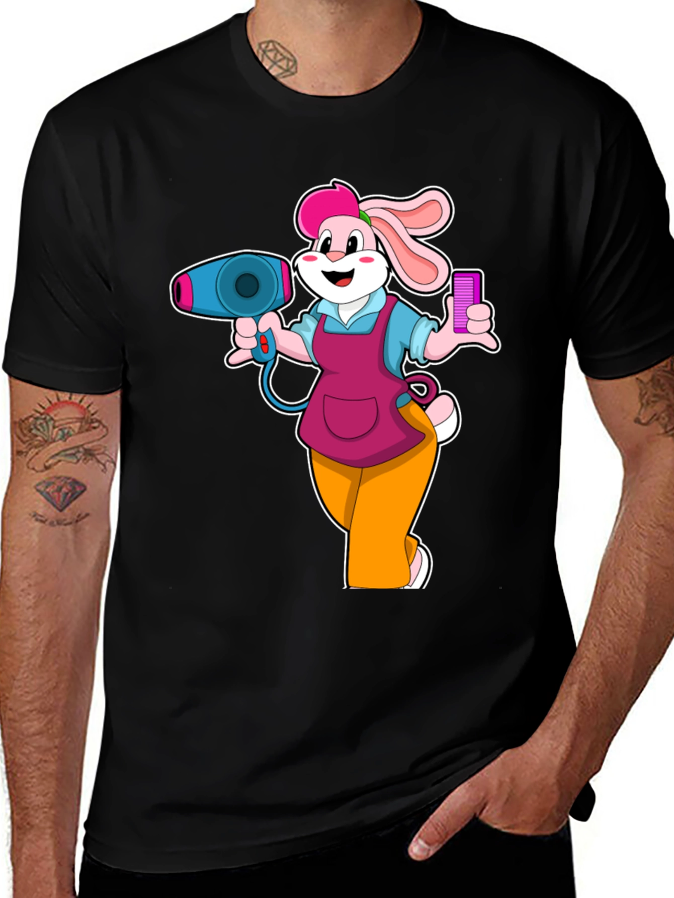 Variant 15 of Cute Cartoon Bunny Unisex T-Shirt