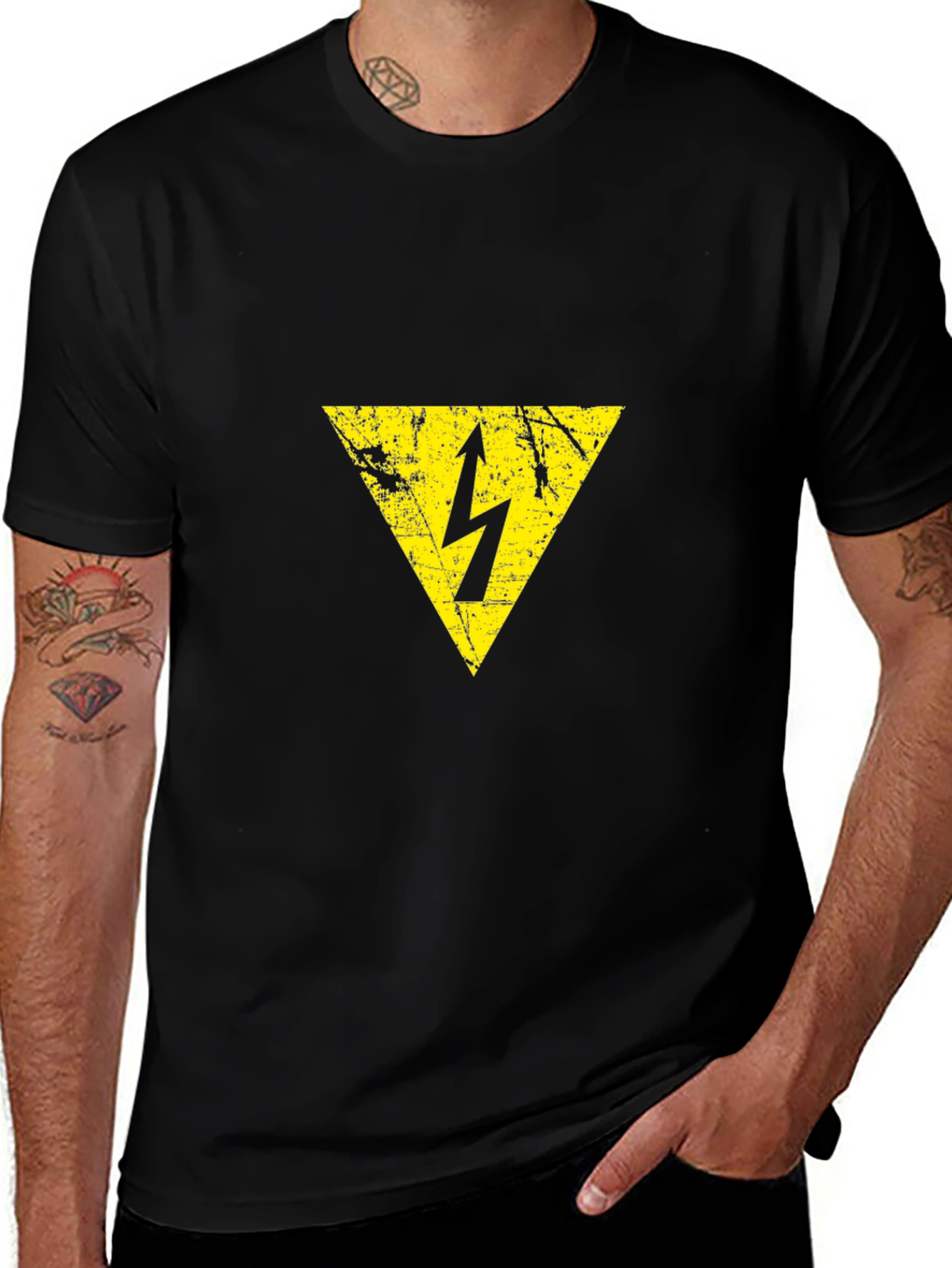 Variant 4 of High Voltage Graphic T-Shirt - Black