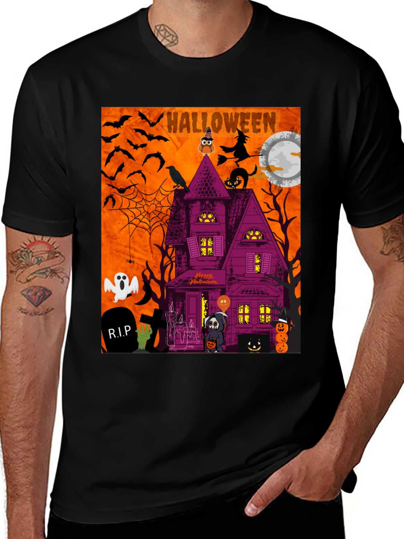 Variant 27 of Halloween Graphic T-Shirt - Spooky Season Tee