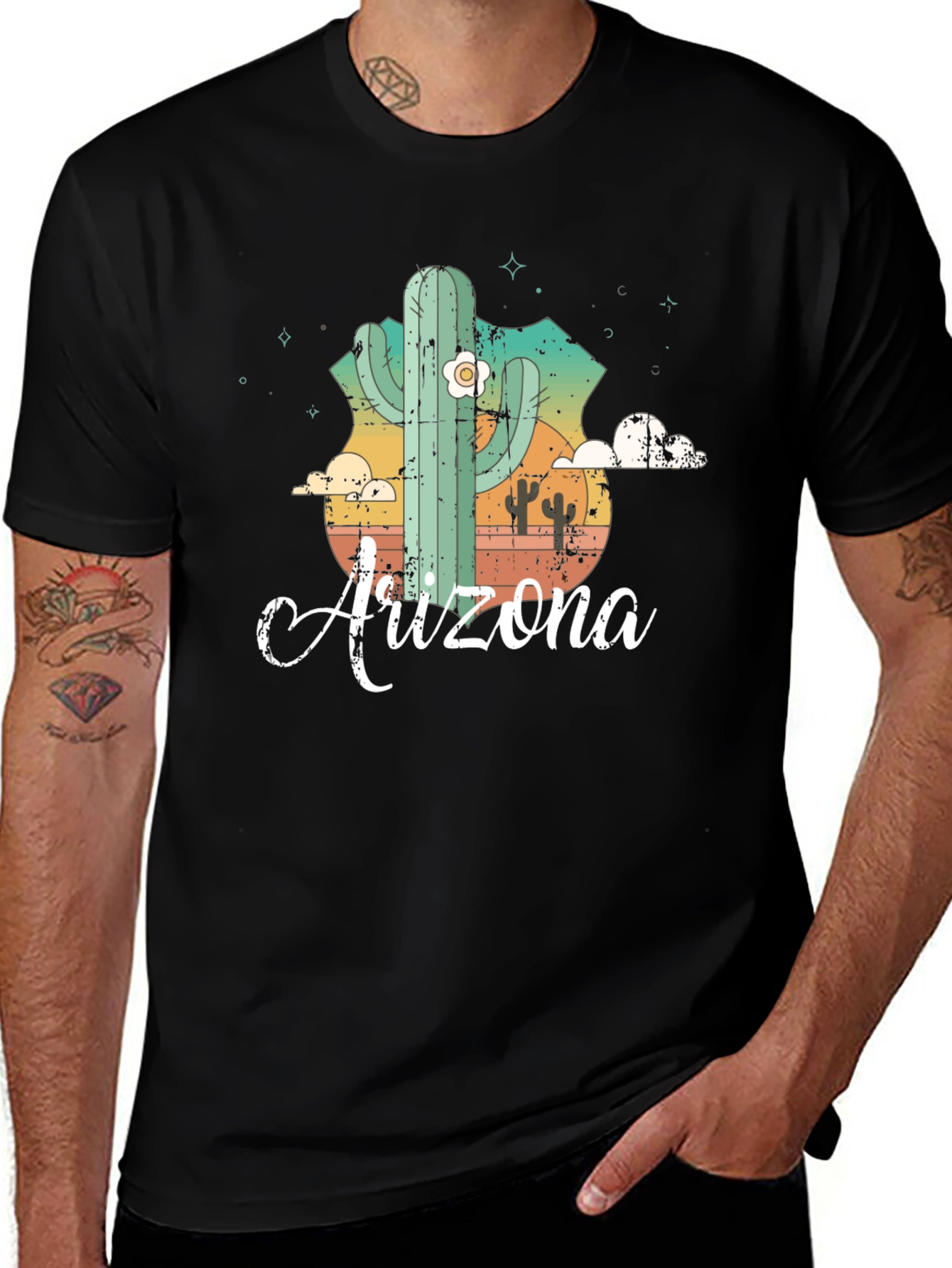 Variant 30 of Arizona Cactus Graphic T-Shirt