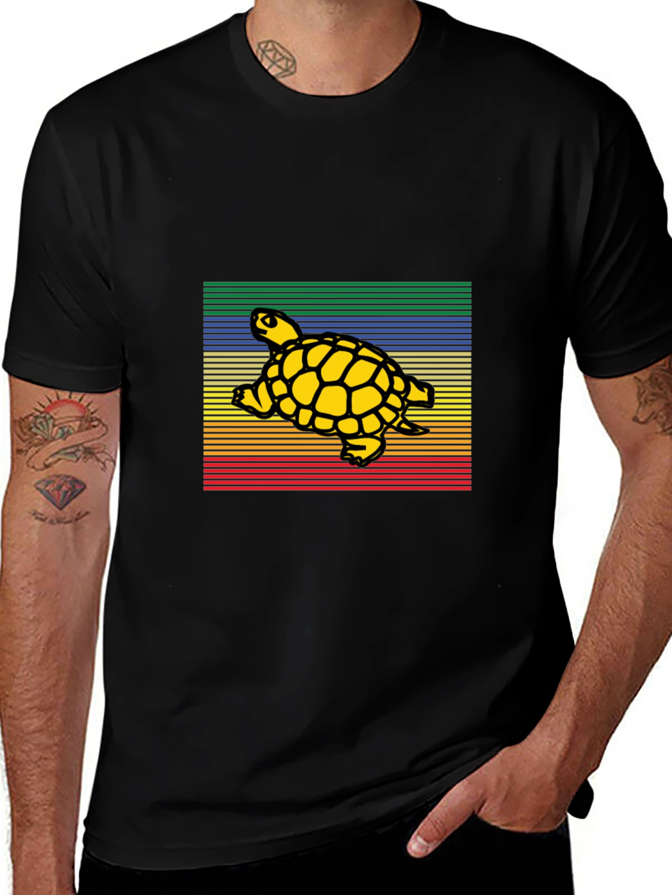 Variant 8 of Retro Turtle Graphic T-Shirt
