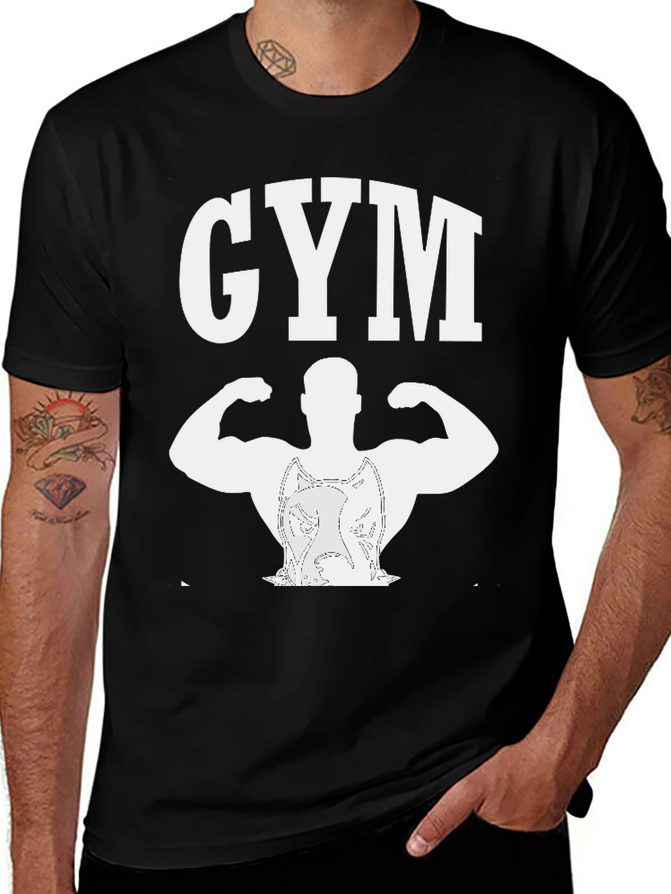 Variant 5 of Gym Bodybuilder T-Shirt