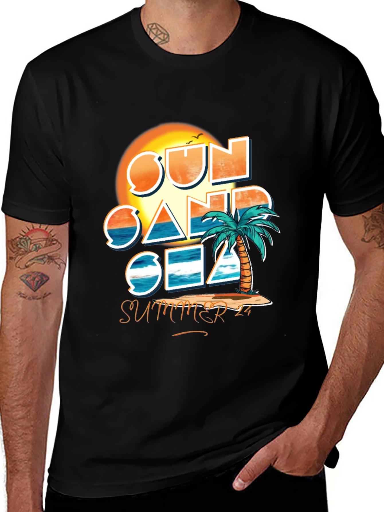 Sun, Sand & Sea Graphic Tee - Summer Vacation Shirt
