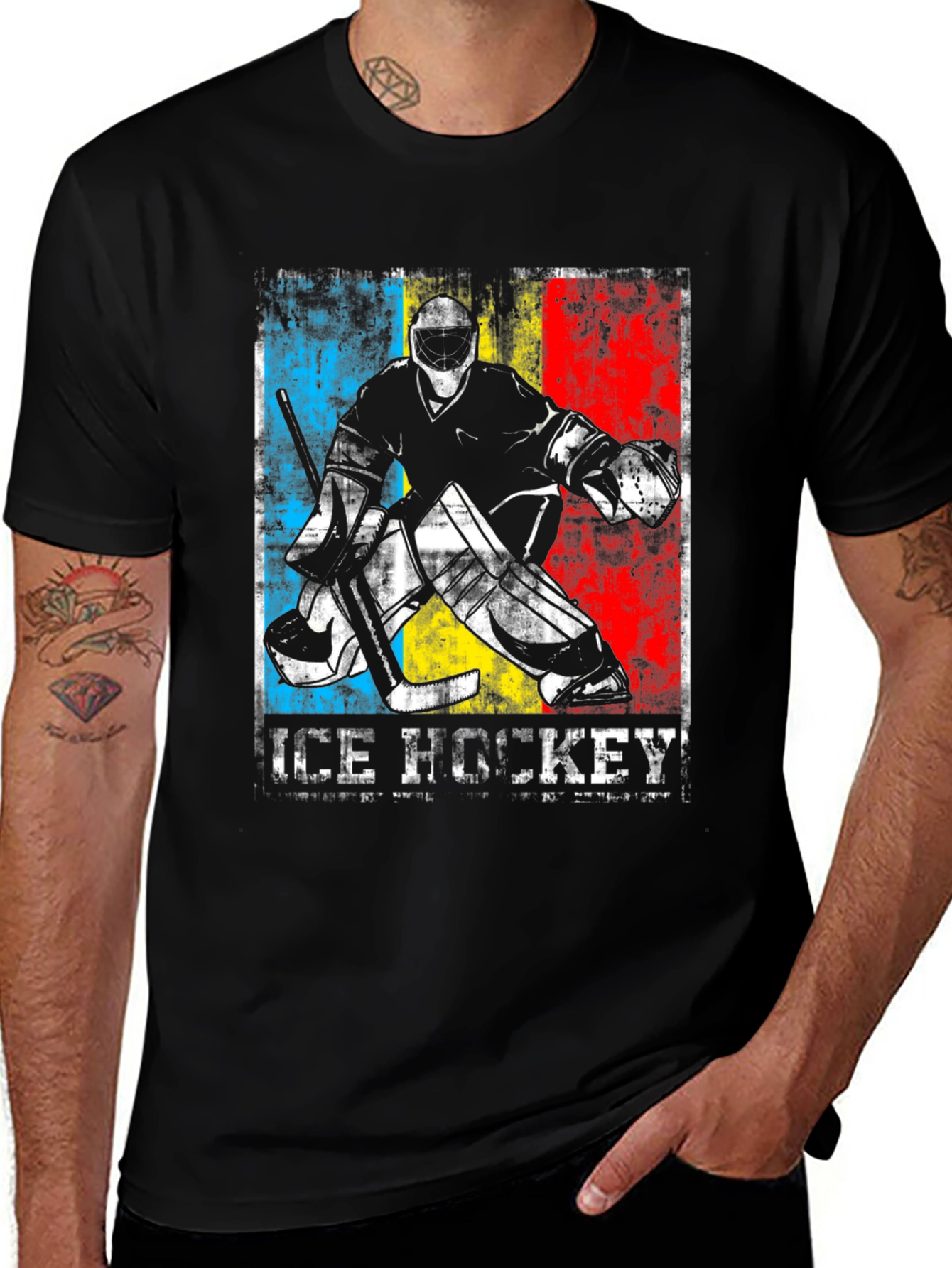 Variant 20 of Ice Hockey Goalie Graphic T-Shirt